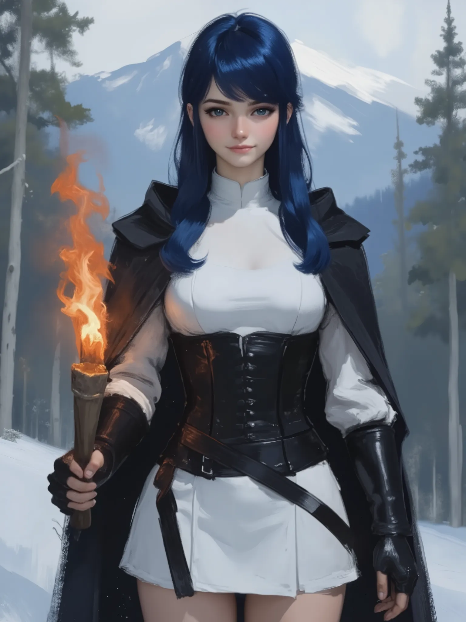 A very beautiful 22 year old a lady paladin warrior, beautifully detailed eyes, (((DeepSkyBlue eyes: 1.5))), (beautiful and detailed candy pink lips, thin lips, slight shy smile), (((long DeepSkyBlue hair, shiny hair, ))), ((full body view, dynamic pose, s...