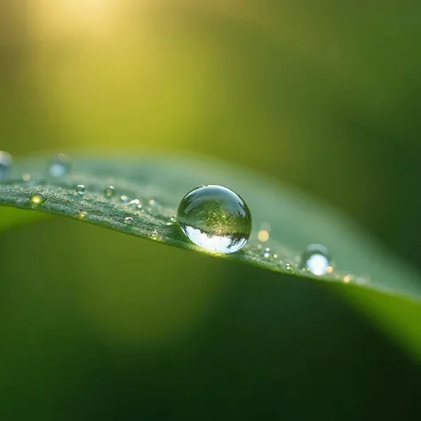 Morning dew drops