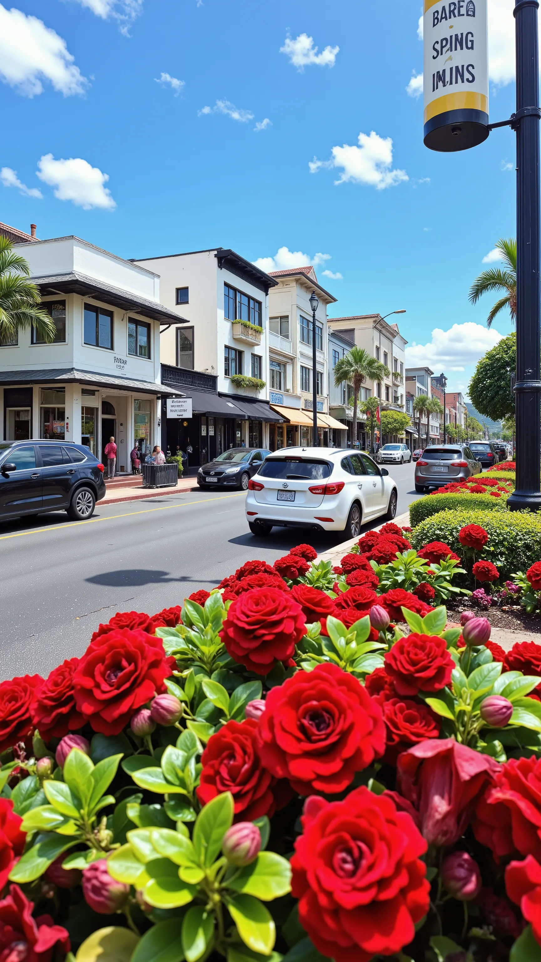 highdefinition images、Walking through the streets of Lahaina、Full bloom near the coast of Lahaina in Hawaii you walk down the road。Stunning views of Lahaina looking at、The calm state of the city before the disaster。