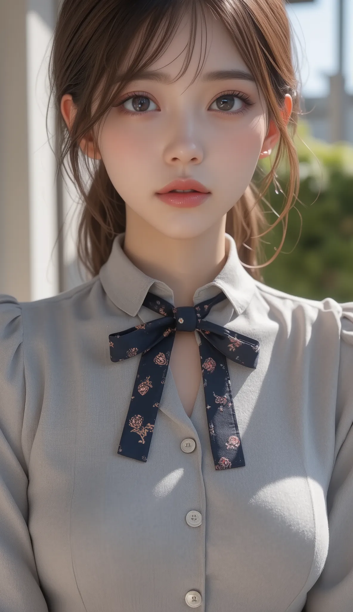8k,Ultra High Definition , Highest Quality, masterpiece,rule of thirds,golden ratio,surreal,pictures, One woman,( girl:1.3),cute,cute顔, Beautiful Eyes in Every Detail , 細かくdetails,mature women who are rebellious to me,,Full body,black hair,Layered cut,ID p...