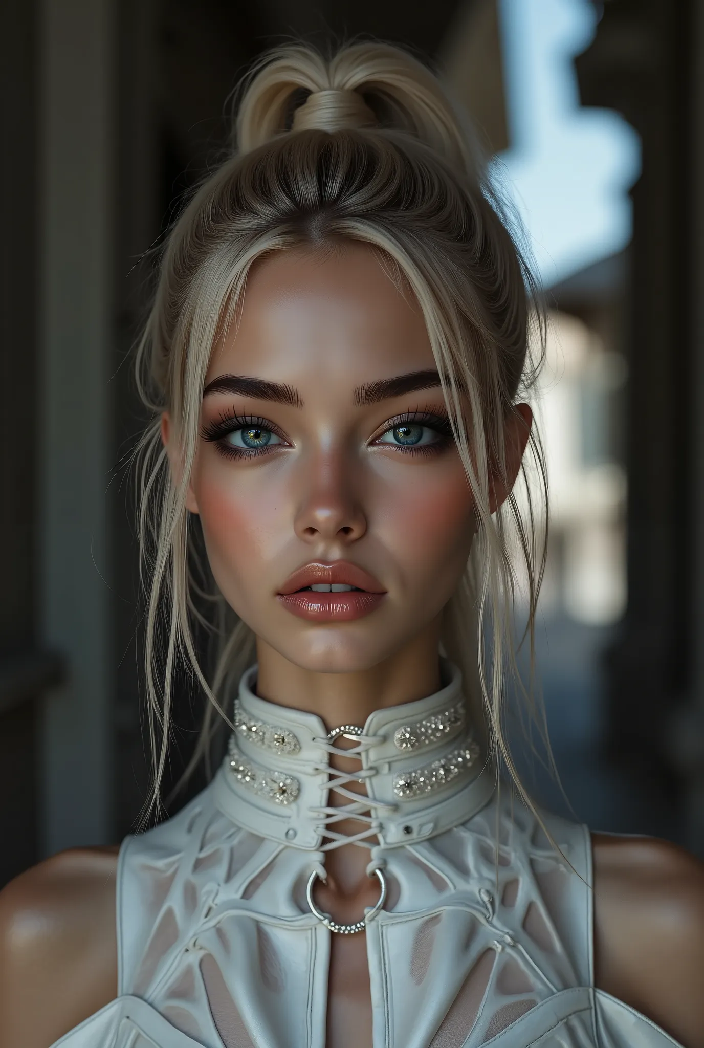 (photorealistic Realism 16K Quality), ultra-detailed, UHD, (ultra absurd quality, extremely detailed detail, hyper resolution, clear sharp focus, not blurry, Realistic black_eyes:1.35), (perfect dark_eyeshadows),Depth of field, cinematic light, Lens flare,...