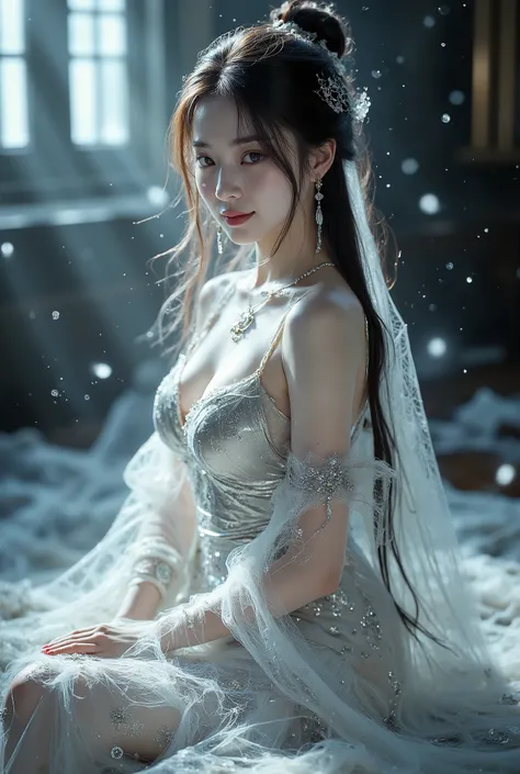 Person's appearance and temperament：
Shines like a starlight when the wind blows，Five-pointed finesse，Eyebrow furrow、The eyes are as deep as autumn water，. Mysterious and serene tenderness。Her silhouette is sharp，Face Scale Natural，Nose Straight、Lips are p...