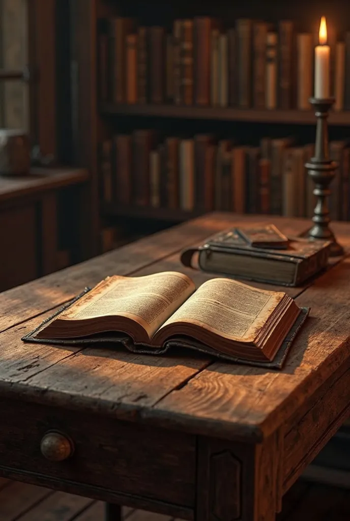 Table on book