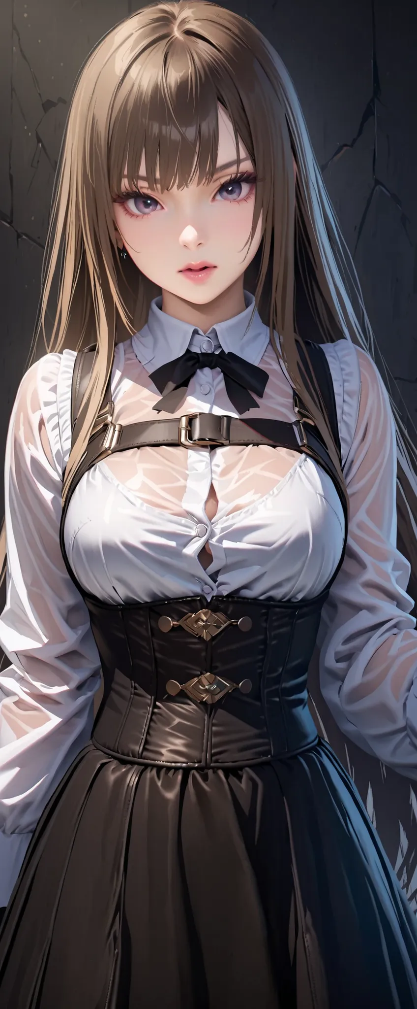 (((masterpiece)))、((Highest Quality))、(Super Detail)、(CG illustration)、(very beautiful ))、 hands tied to a pillar {x} cinematic light 、(((1 Mechanical Girl)))、 sf、Apocalypse、Erotic and grotesque、graduate School(Beautiful and luxurious:1.2)、(1 girl on break...