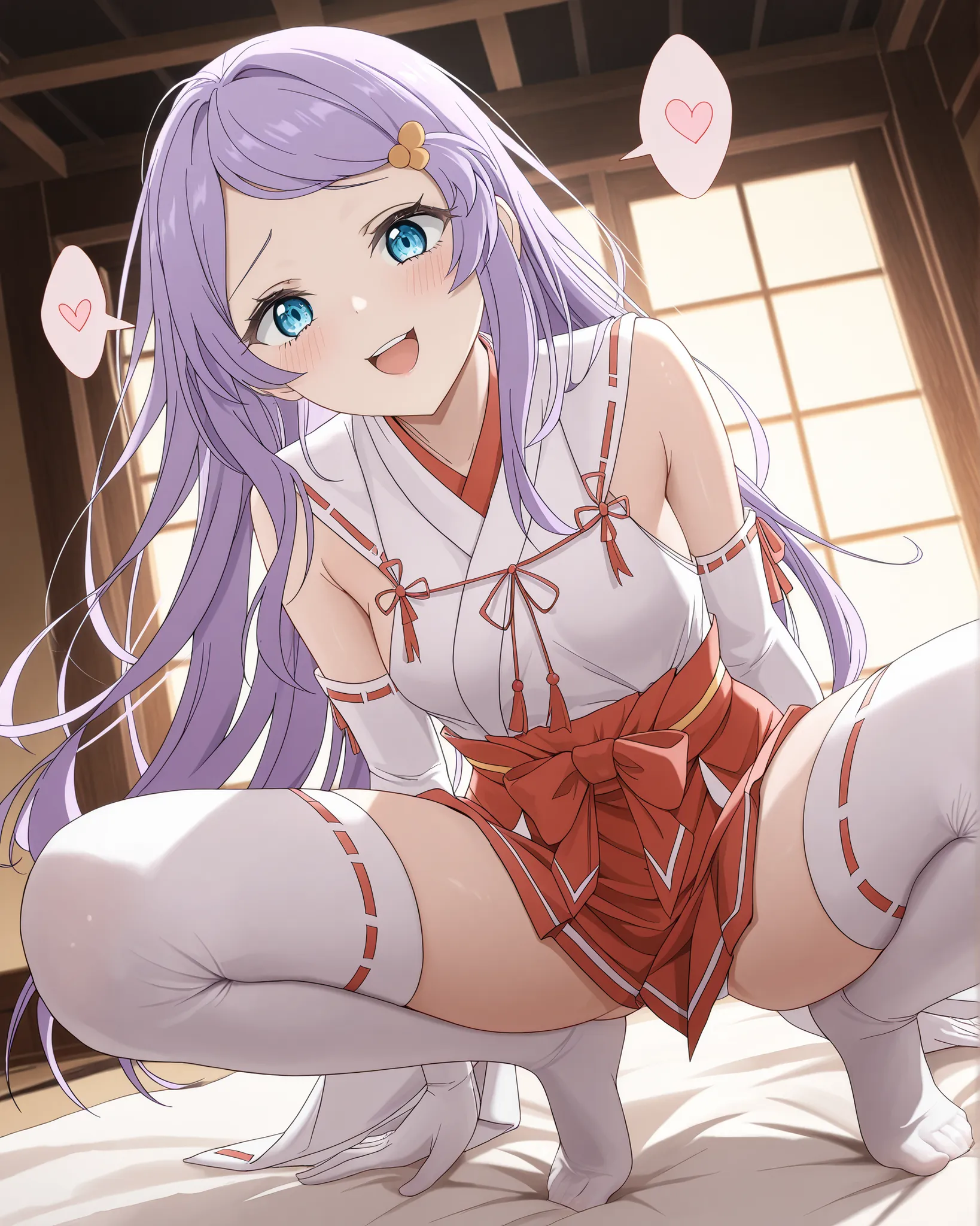 masterpiece, excellent quality, en iyi kalite, is absolutely glamorous, sexy results, high resolution, en yeni, Inside, 1girl, (Full length view from head to toe), Re:Anastasia Hoshin from Zero, Purple Hair color, blue eyes, , small breasts, lies in a sed...