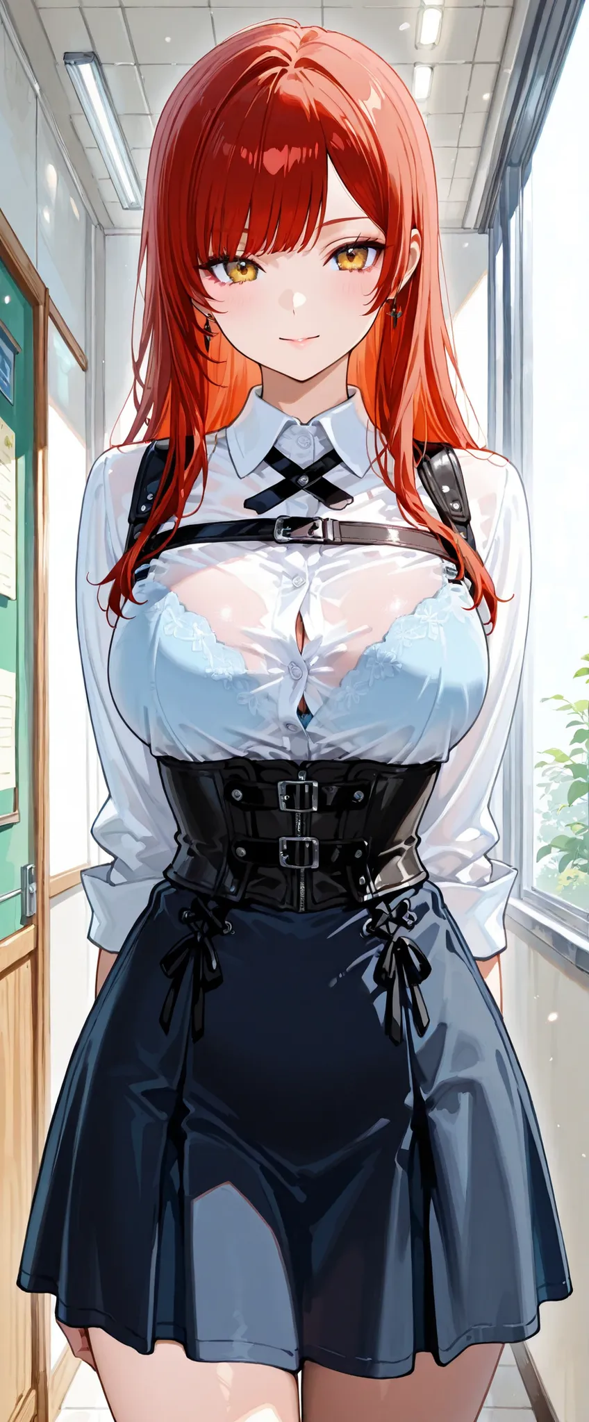 (((masterpiece)))、((Highest Quality))、(Super Detail)、(CG illustration)、(very beautiful ))、 hands tied to a pillar {x} cinematic light 、(((1 Mechanical Girl)))、 sf、Apocalypse、Erotic and grotesque、graduate School(Beautiful and luxurious:1.2)、(1 girl on break...