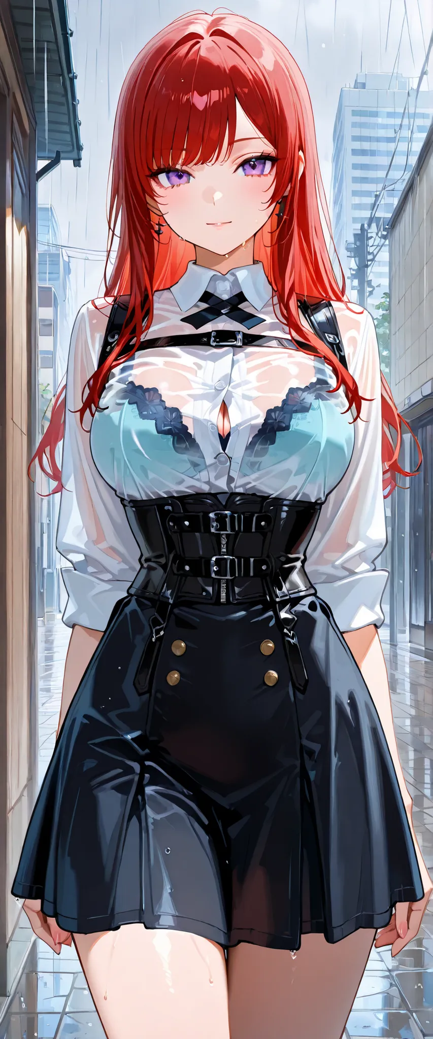 (((masterpiece)))、((Highest Quality))、(Super Detail)、(CG illustration)、(very beautiful ))、 hands tied to a pillar {x} cinematic light 、(((1 Mechanical Girl)))、 sf、Apocalypse、Erotic and grotesque、graduate School(Beautiful and luxurious:1.2)、(1 girl on break...