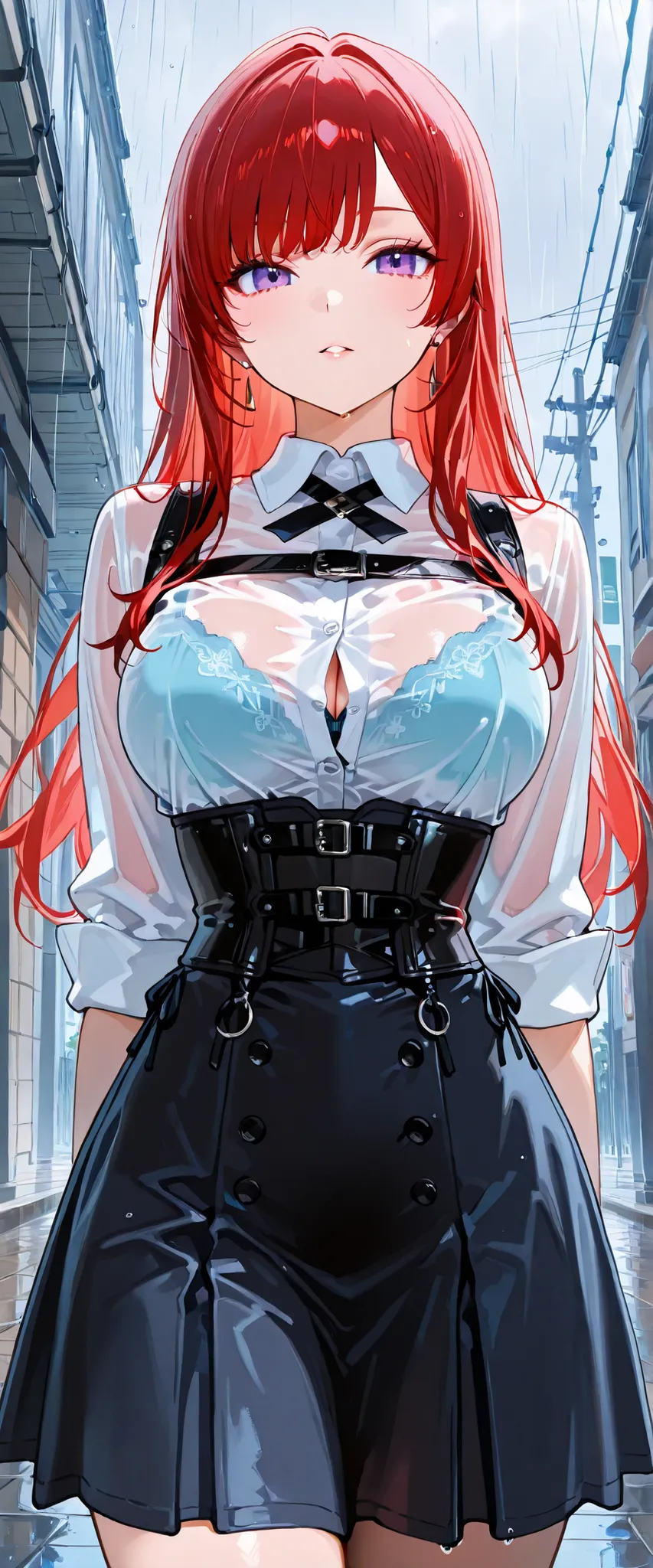 (((masterpiece)))、((Highest Quality))、(Super Detail)、(CG illustration)、(very beautiful ))、 hands tied to a pillar {x} cinematic light 、(((1 Mechanical Girl)))、 sf、Apocalypse、Erotic and grotesque、graduate School(Beautiful and luxurious:1.2)、(1 girl on break...
