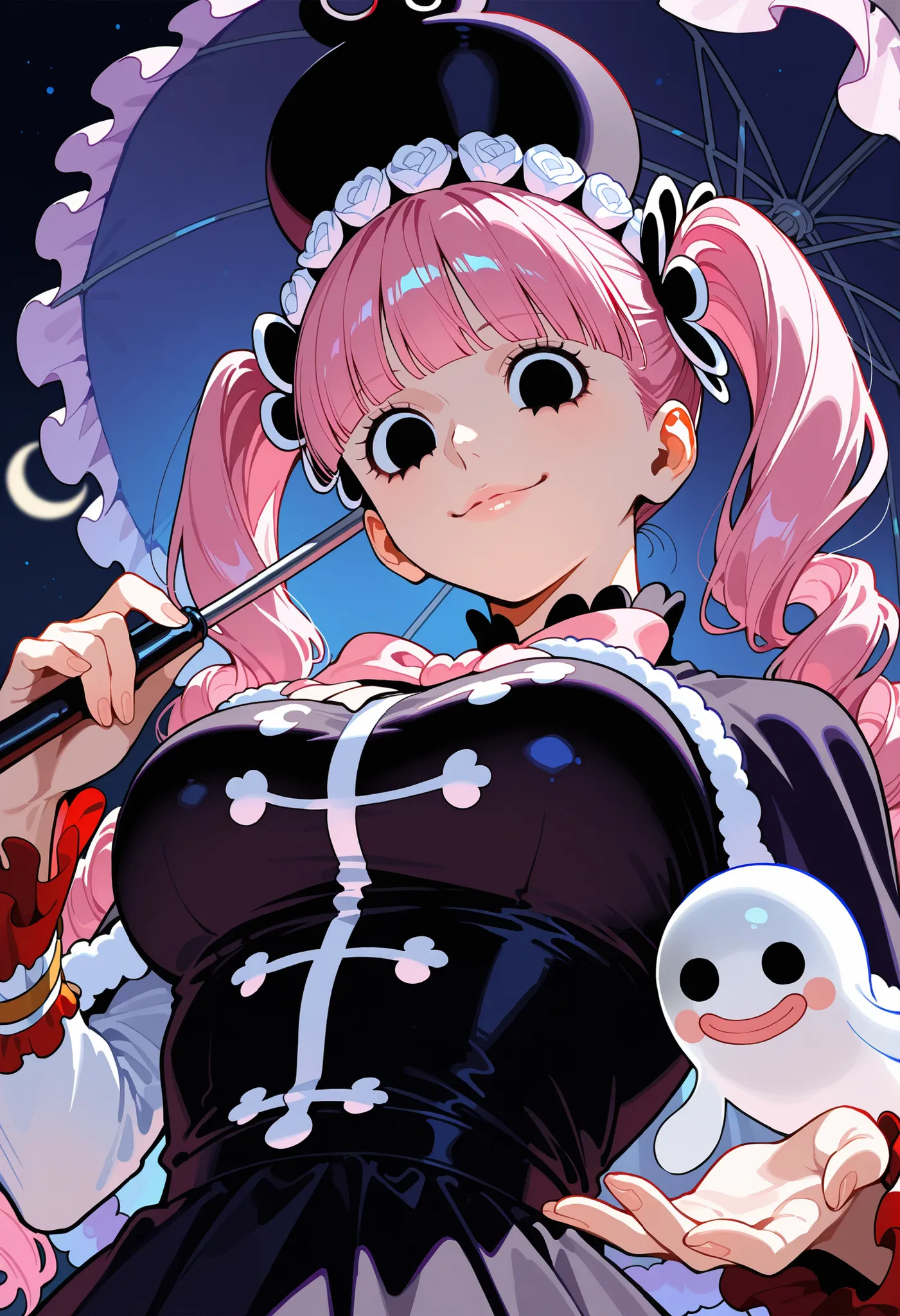Perona looks down on me.