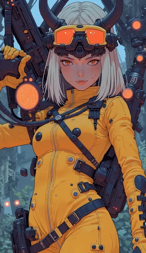 Carafe woman in a yellow leather costume posing with a rifle, supervillain as Park Shin-hye, King of Fighters characters, Katana Zero Video Game Characters, Tekken characters , Yaoi Kasuma , Tan Xinyun Sandara in the role of a woman in Arafe, Asuka, Red ...