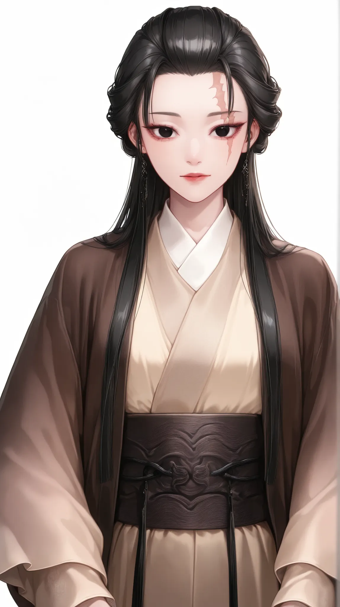 very aesthetic, 걸작, 고해상도, 8k 해상도, high contrast, semrealistic, newest, koreanai, best_quality, finely_detailed_eyes_and_detailed_face, (1 woman), kikuchihina, ssugar008_jp_girl, black_eyes, black_hair, chill out, cute, slicked_hair, slicked_back, updo_hair...