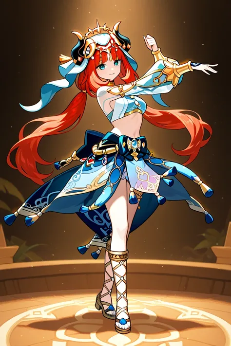 1girl,　 ( Nilou gnaw ) Genshin, genshin impact　　dancing