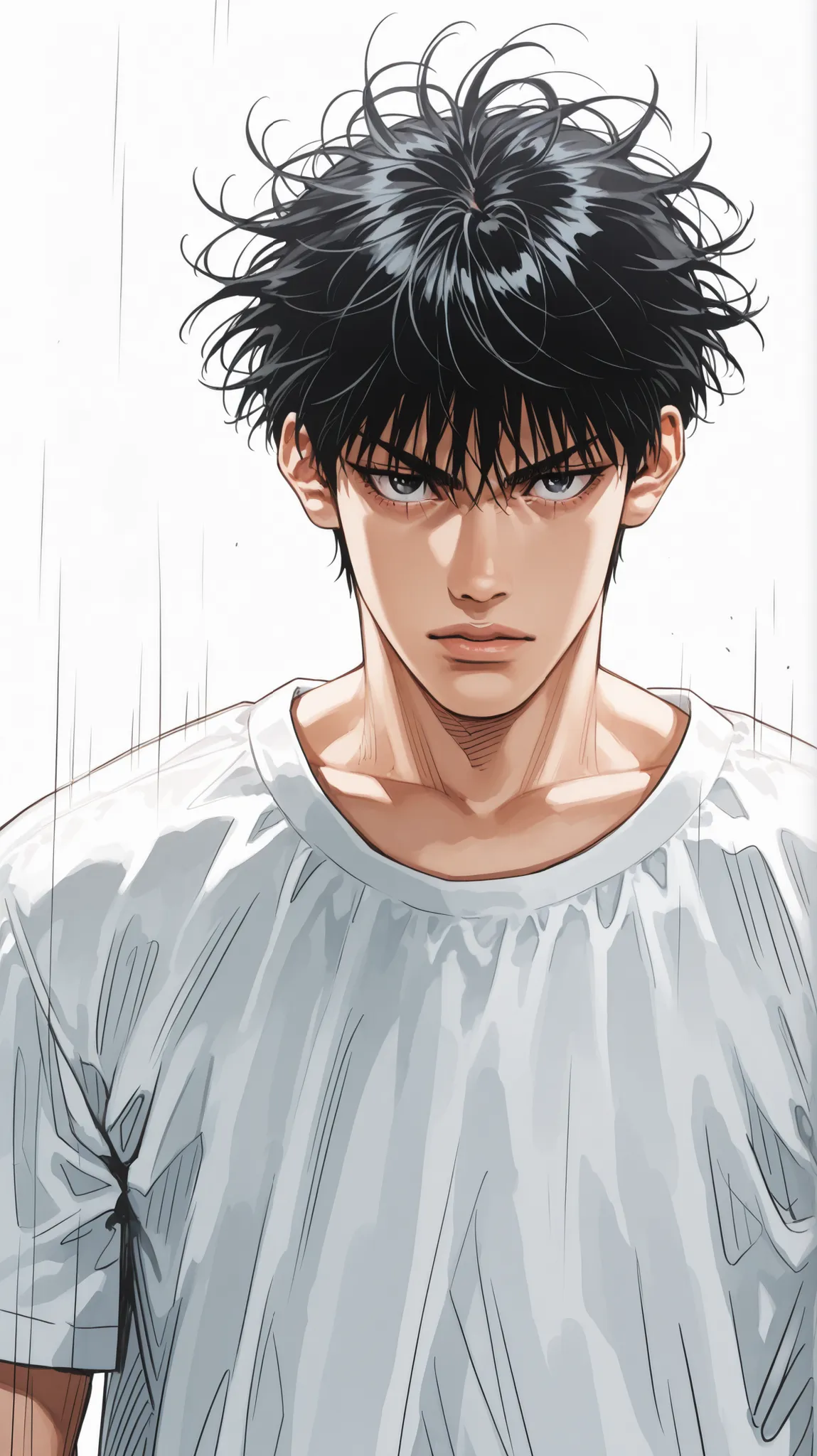 (yoneyama mai:0.8)，(watercolor art)，realistic,(anime lines:0.7),
materpiece,amazing quality, high quality,best quality, very awa,  highres, absurdres,uncensored,very aesthetic, gritty aesthetic, hand-drawn, manga, dynamic shading, textured hair, visible in...