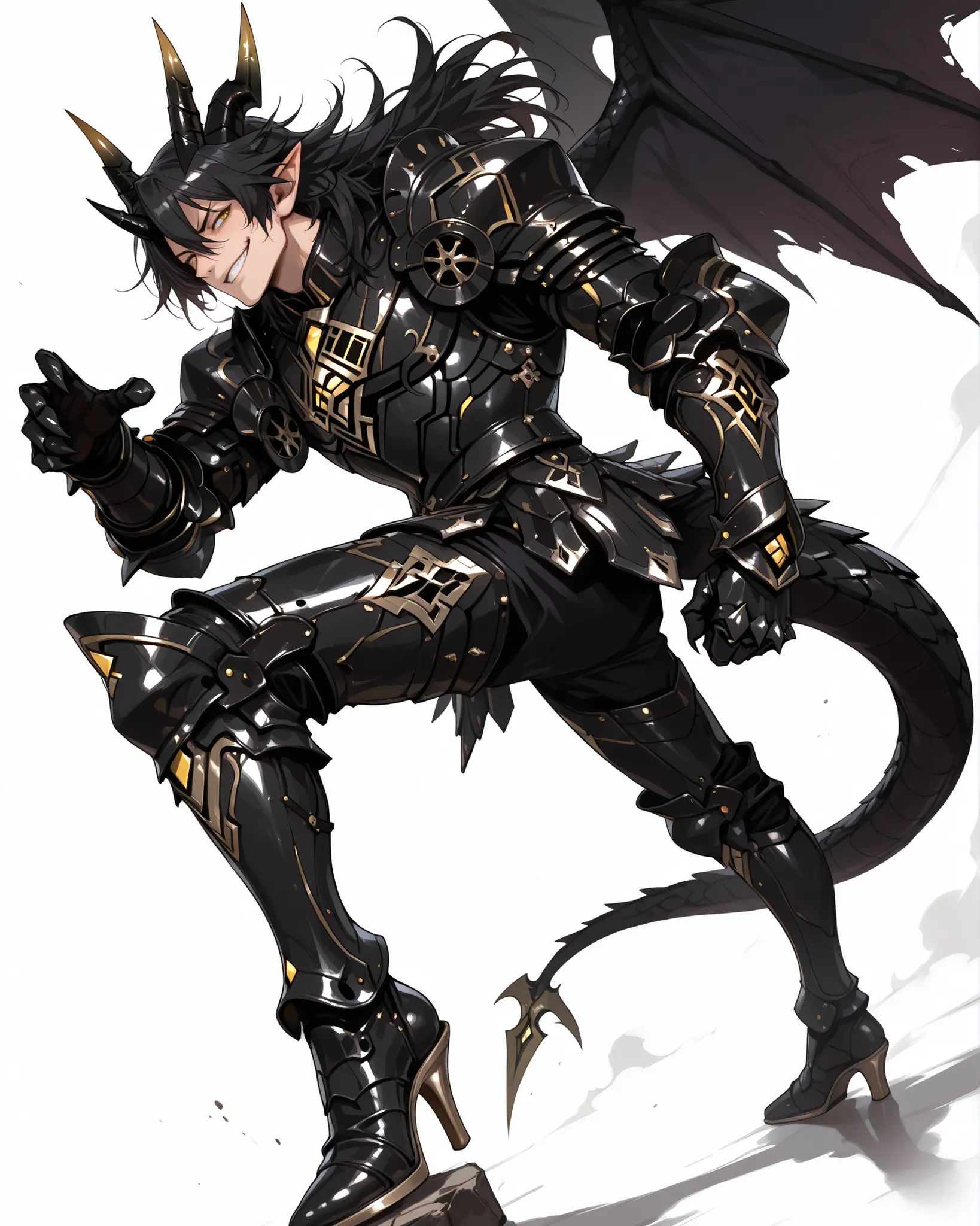 score_9, score_8_up, score_7_up, absurdres, 128K Ultra High Resolution, (best illustration), (masterpiece, best quality: 1. 5), high definition, highres, 8K wallpaper, CG, (((Anime))), (1 male), solo, lean body, masculine, (floating in the air), weredragon...