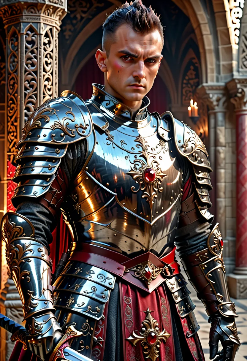 (Surrealism, retina, accurate, anatomically correct, masterpiece, super detail, best quality, 8k, super detail, extremely precise in every detail, beautiful detailed glow, beautiful attention to detail, beautiful detailed eyes), a middle-aged male soldier ...
