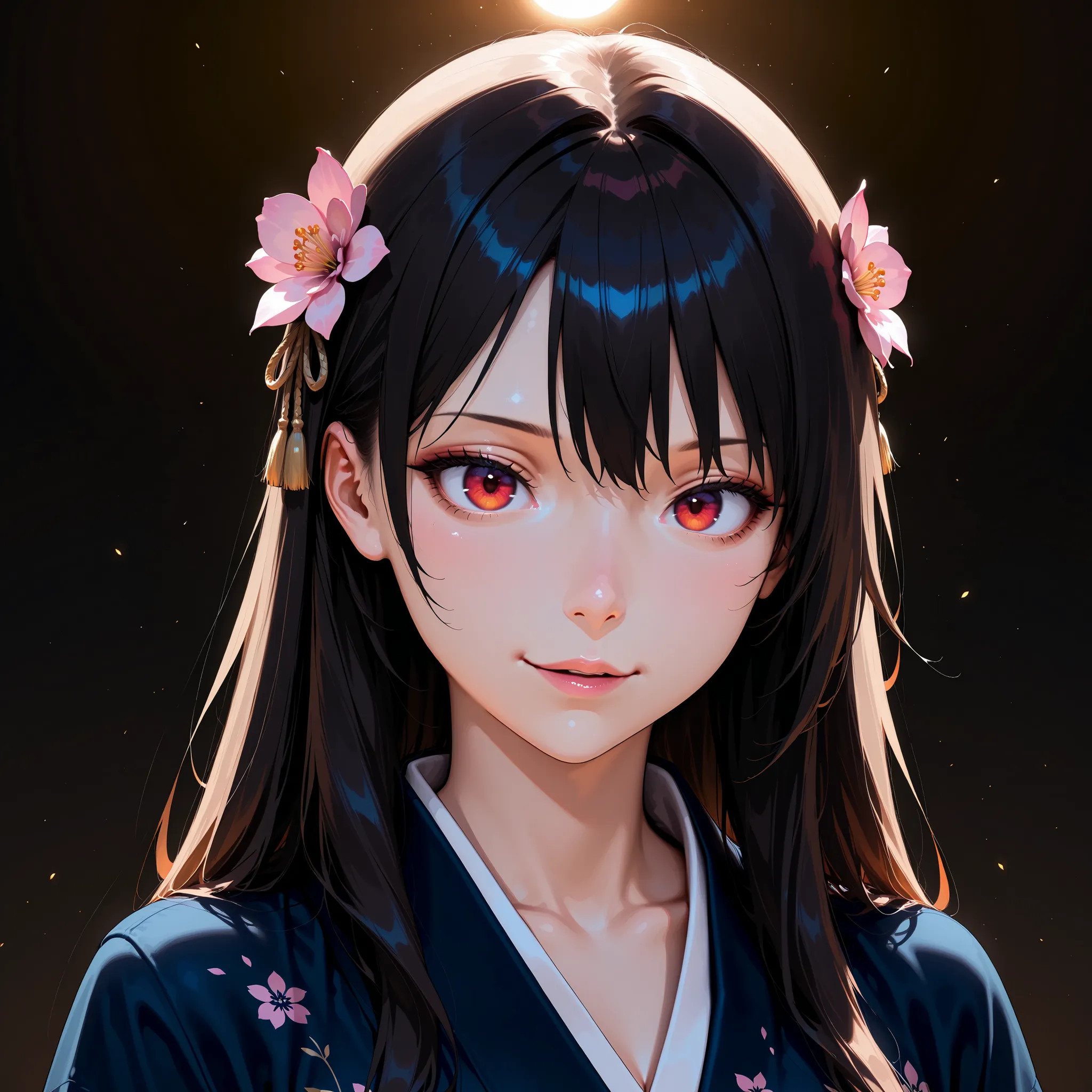 In a dynamic motion,japanese women ,samurai, evil look, highly detailed, detail eyes,iris,vibrant appearance, creative behavior, extremly detailed, imaginative, sensual, spontaneous, highest quality, skin texture, intricate details, (cinematic lighting), R...