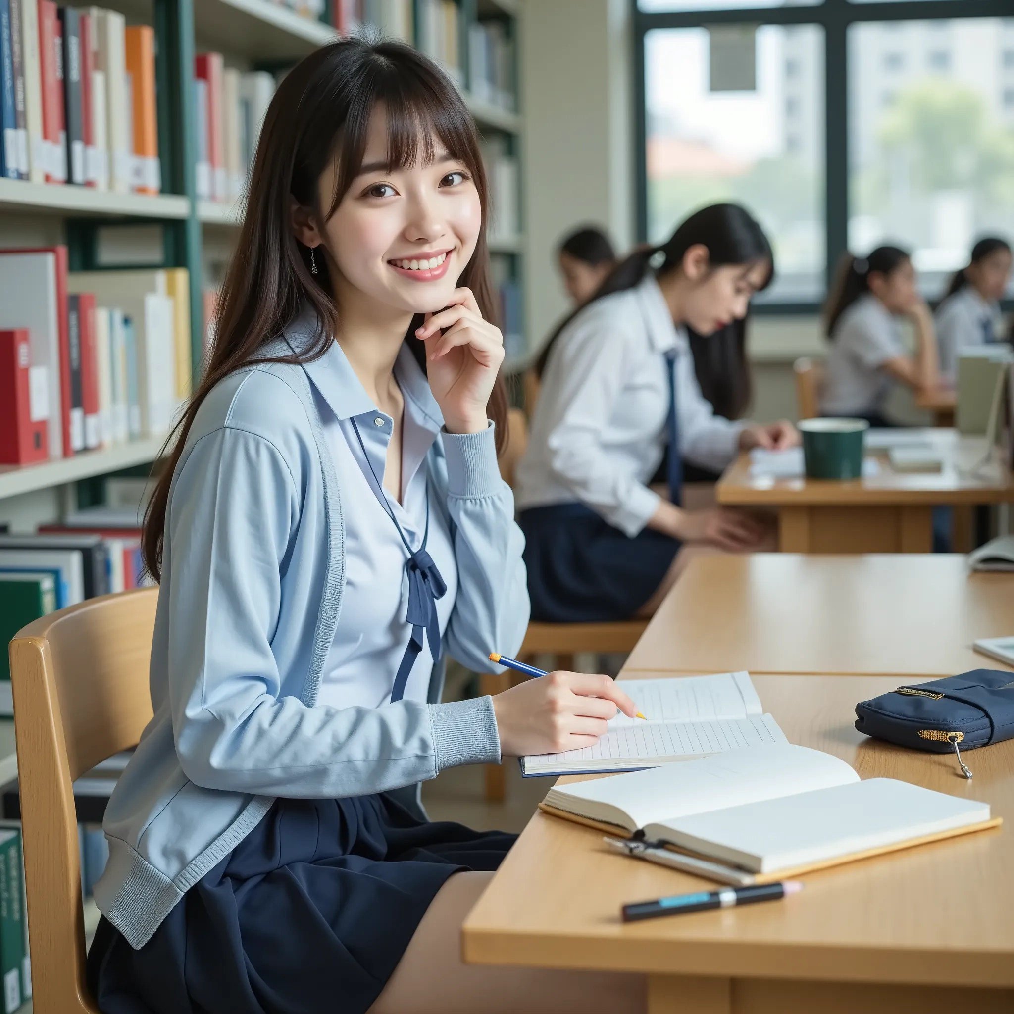 『1 Japanese girl:1.3』『real photo:1.3』Highest Quality:1.2、((big breasts))、with a slight cleavage、((young 20 year old woman ))、『teeth lol:1.9』、(((anatomically correct、perfect anatomy、anatomically correct指)))、a slender body,realistic, Highest Quality, Ultra H...