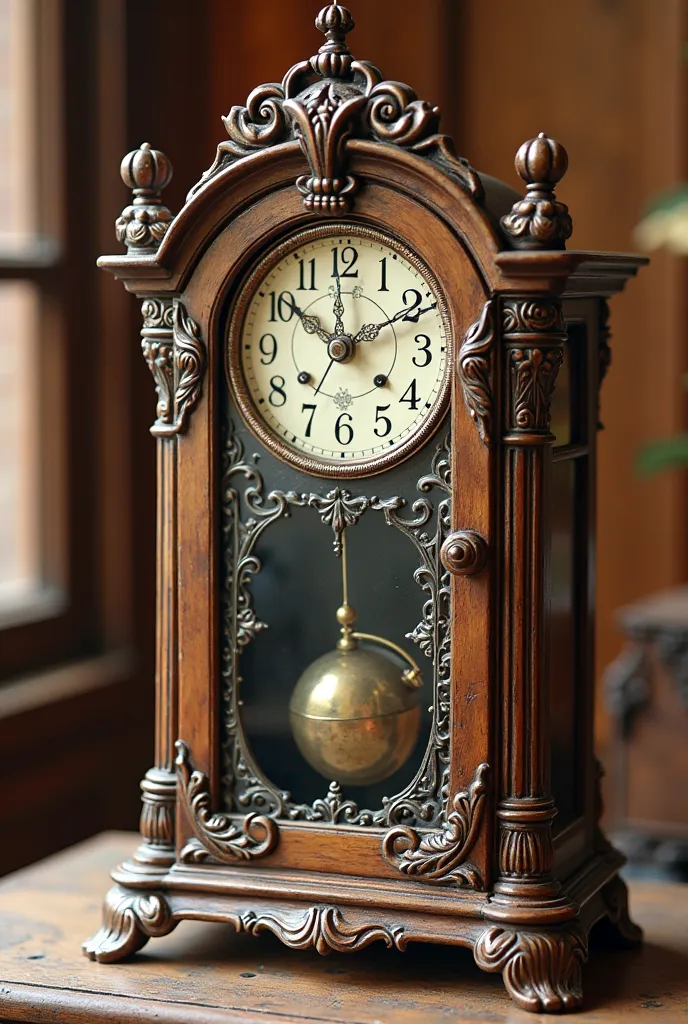 Clock with cupboard theme