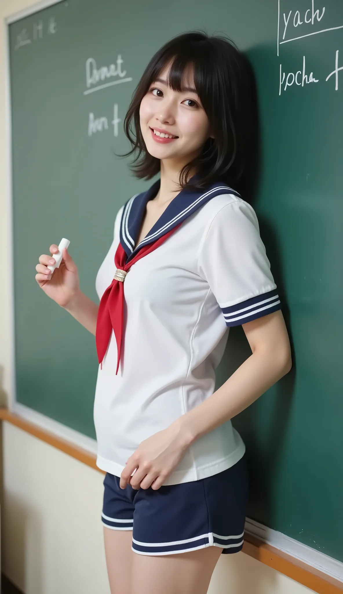 『1 Japanese girl:1.3』『live action pics:1.3』Highest Quality:1.2、((Big Breasts))、with a slight chest opening、(( young woman))、『lol:1.9』、(((anatomically accurate、perfect anatomy、anatomically accurate指)))、slender body,realistic, Highest Quality, ultra high def...