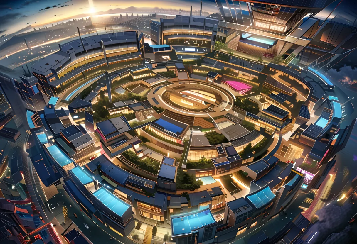 is reminiscent of watching a highly detailed game or movie Fantastic and realistic scenery, masterpiece, Official Art, professional, ((Super Detail)), 8k, ((Don't show it to anyone)), Aztec Civilization, A city where everything is made of reflective s...