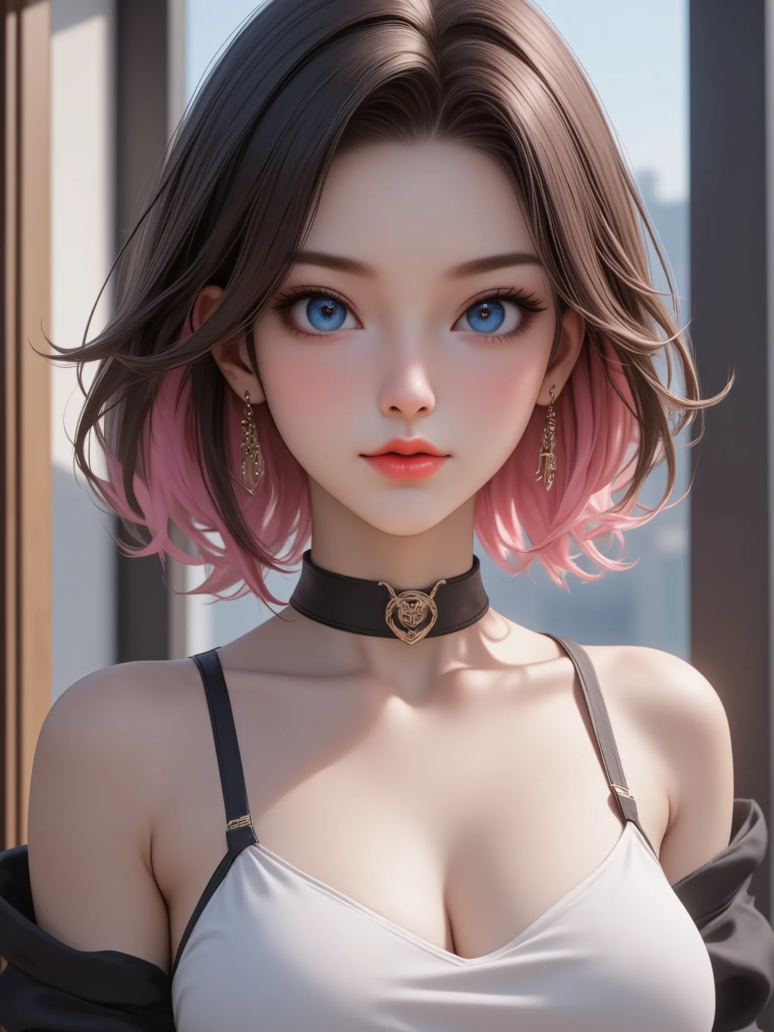 Cyberpunk, Beautiful, girl, detailed portrait, 4 thousand., bright colors, conceptual art, cinematic dramatic atmosphere, Sharp Focus, Volumetric lighting, cinematic lighting, studio quality,score_9,score_8_up,score_7_up,masterpiece,best quality, perfect a...
