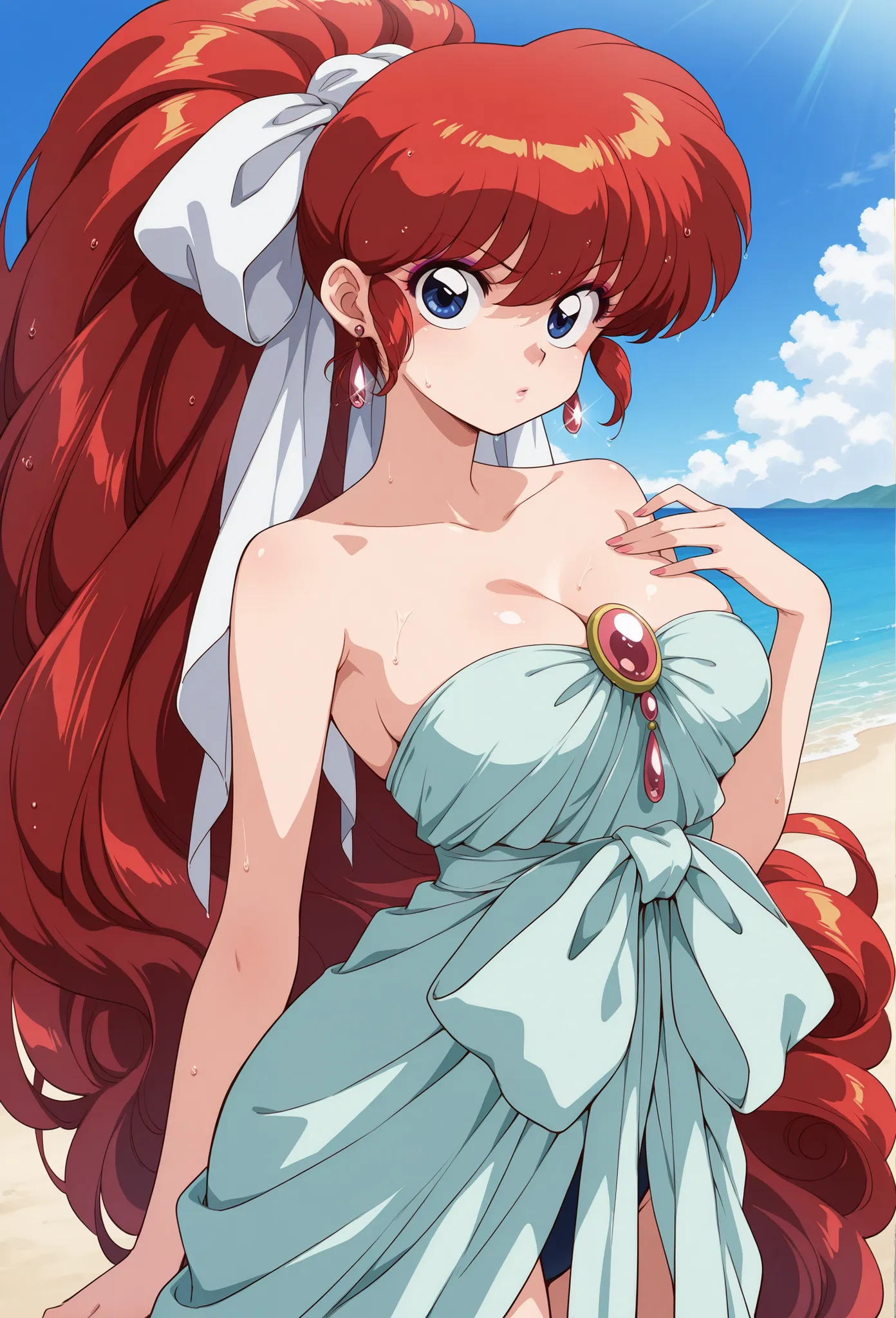 、score_9, score_8_up, score_7_up, score_6_up, score_5_up, score_4_up,  digital illustration ,   solo, upper body, anime style 、masterpiece, 最high quality, high quality, high definition, Airy Dress, very aesthetic, high definition, Super Detail, 完璧な詳細, Offi...