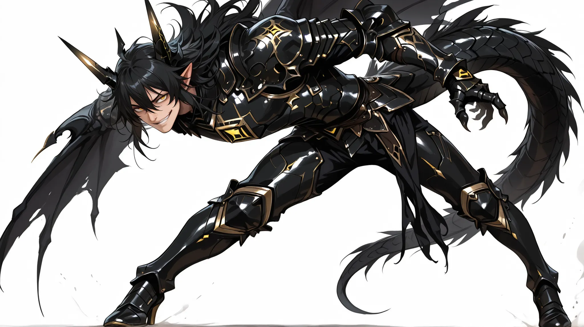 score_9, score_8_up, score_7_up, absurdres, 128K Ultra High Resolution, (masterpiece, best quality: 1. 5), high definition, highres, 8K wallpaper, CG, (((Anime))), (1 male), solo, lean body, (masculine), (floating in the air), weredragon, japanese anime st...