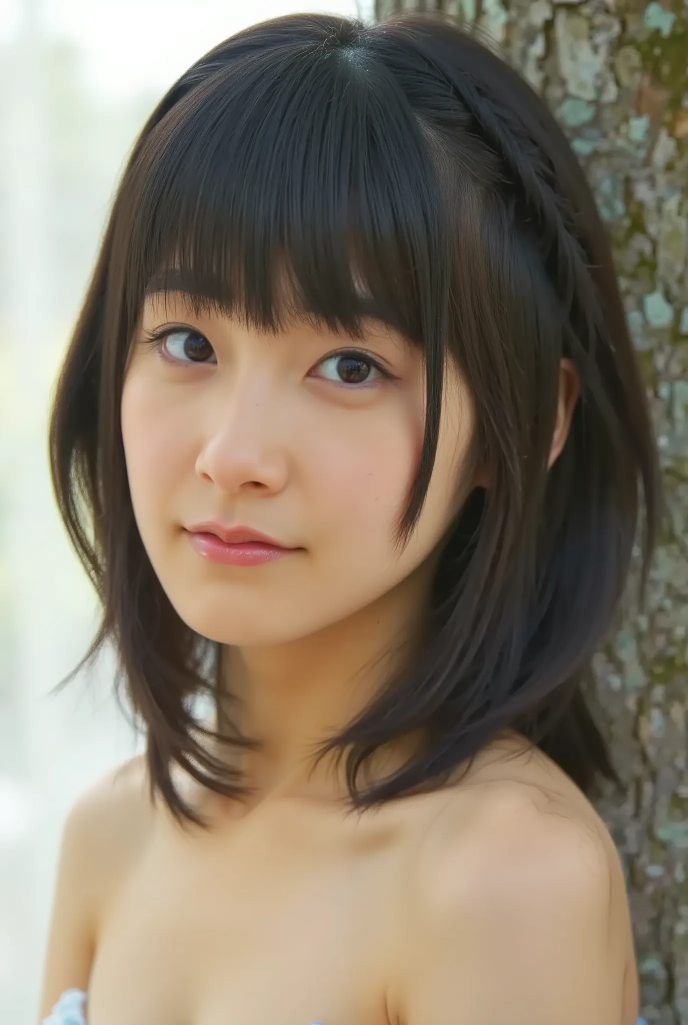 (( Highest Quality,  8K )), ((masterpiece)), ( details),     Japanese  ,1 girl,  women ,   sexy,(  in the bedroom),(((    abnormally large breasts   ,   completely naked,  beautiful breasts, short bob hair))),  black hair  , ((        without makeup,  smal...