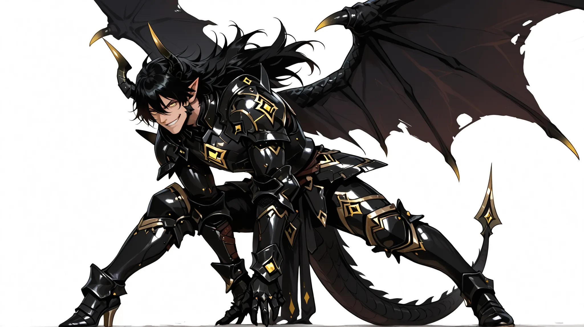 score_9, score_8_up, score_7_up, absurdres, 128K Ultra High Resolution, (masterpiece, best quality: 1. 5), high definition, highres, 8K wallpaper, CG, (((Anime))), (1 male), solo, lean body, (masculine), (floating in the air), weredragon, japanese anime st...