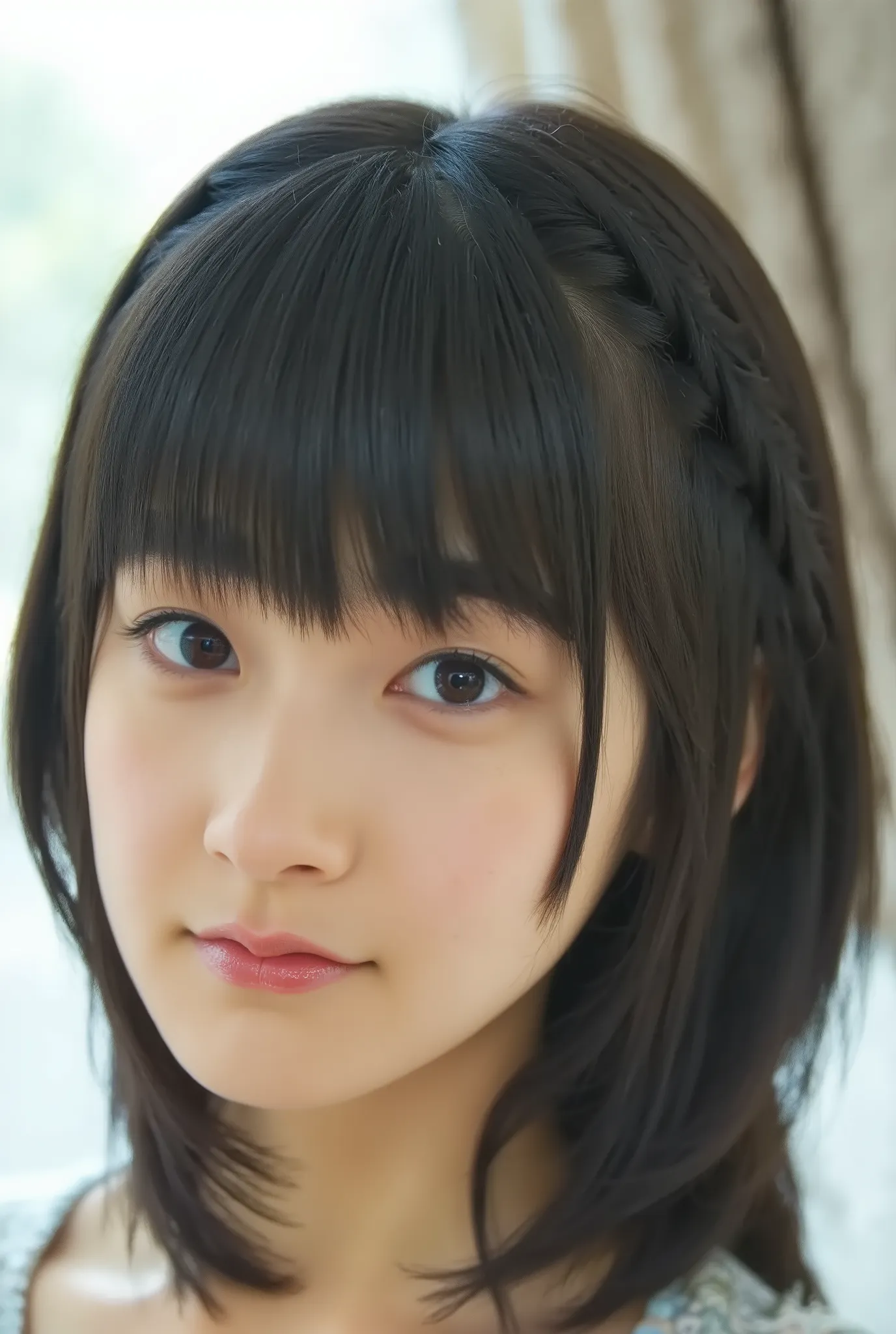 (( Highest Quality,  8k )), ((masterpiece)), ( details),     Japanese girl,   ,1 girl on break day , sexy,(   completely naked, in the bedroom),(((     abnormally large breasts    ,    completely nakedで,  beautiful breasts, short bob hair))),  black hair  ...