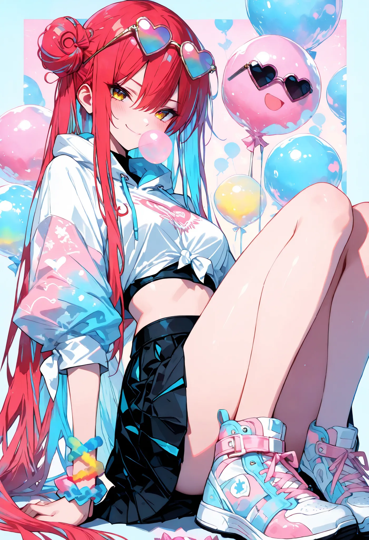 748cmstyle,AddXL,Manhwa artstyle, 1 girl , golden eyes , very long hair , long sidelocks, red hair , petite , very cute , beautiful ,Straight hair, cool, handsome, hair between eyes, sexy, medium breasts , best quality, masterpiece,(masterpiece:1.6), (ultr...