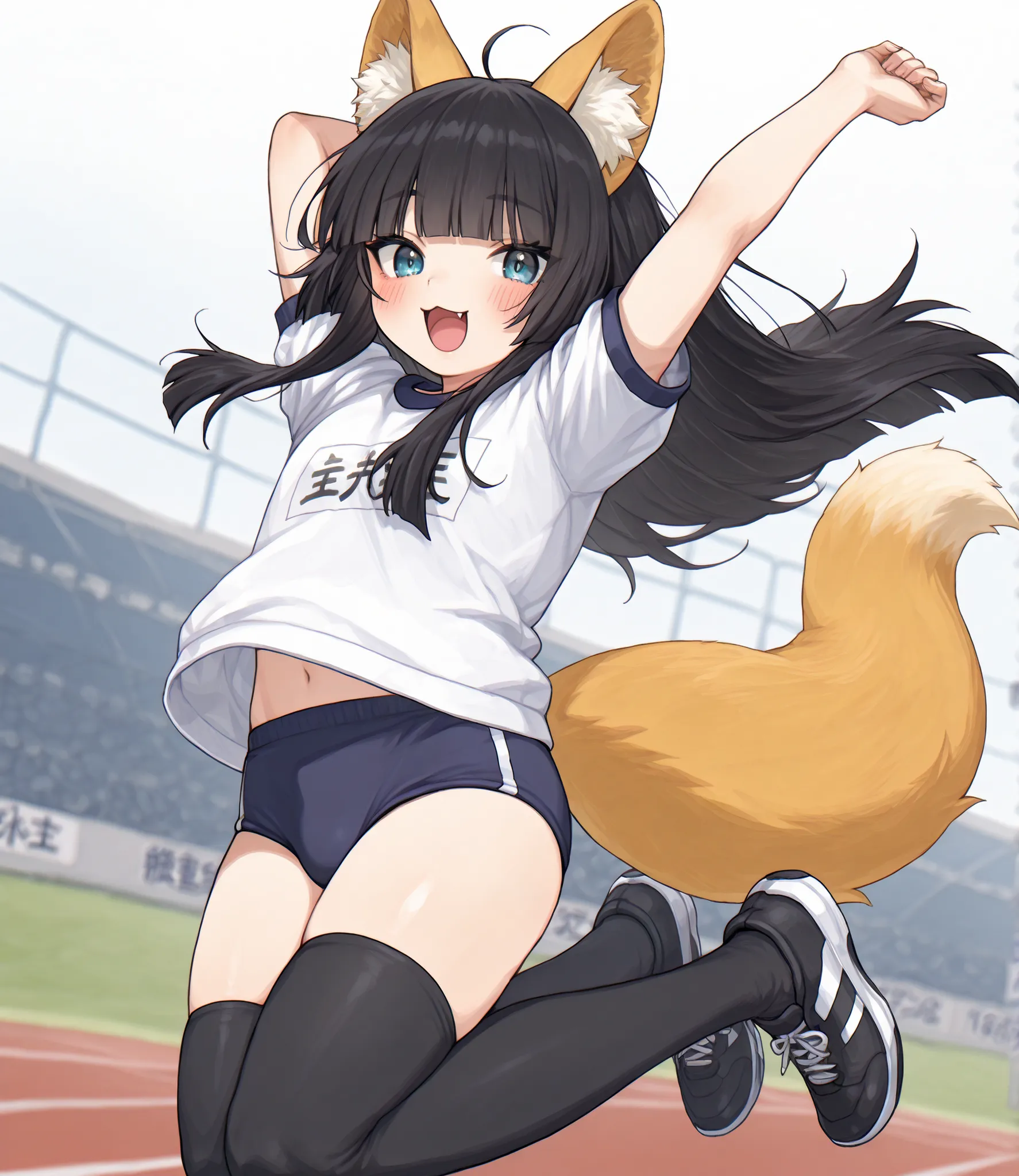 ,1girl,solo,ren,anime girl,short girl,,Fox Ear,Fox Earをつけたlittle girl,,ren,, lori,flat chest,ren10歳, lori girl , Cute Cute Girl,Young girl,,beautiful face,long lashes,hime cut black long hair,princess cut hair,blush,looking at viewer,ultra-detailed face,be...