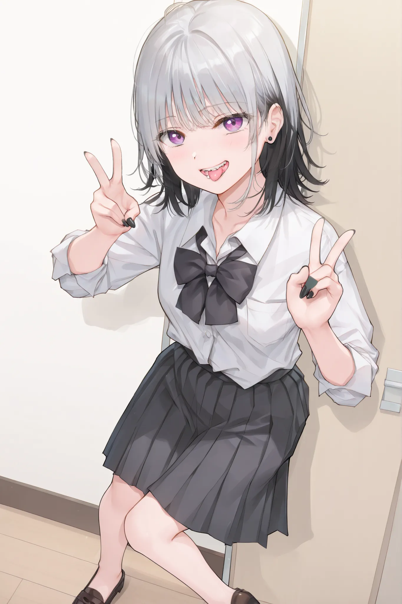 Fuzuki_Fuuro,wolf cut hair,wolf cut hair,( front angle) ,(masterpiece , top quality , exquisite,8k, absurd, super precise illustration ),wolf cut, side-swept or curtain bangs,shaggy layered haircut, lots of layers, textured ends, shorter layers in the fron...