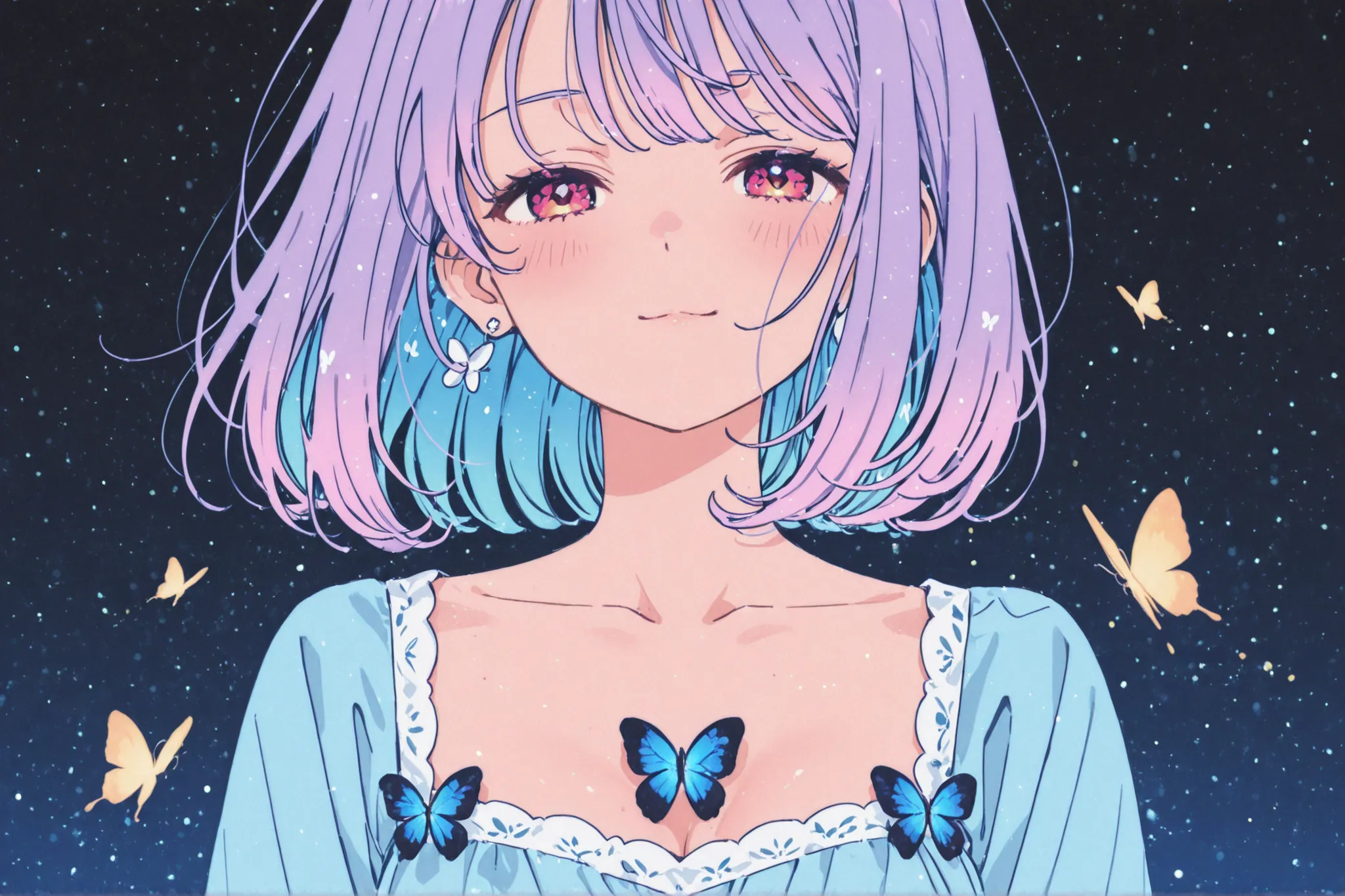 1 girl、Butterflies around々 is flying on my chest、nostalgic atmosphere