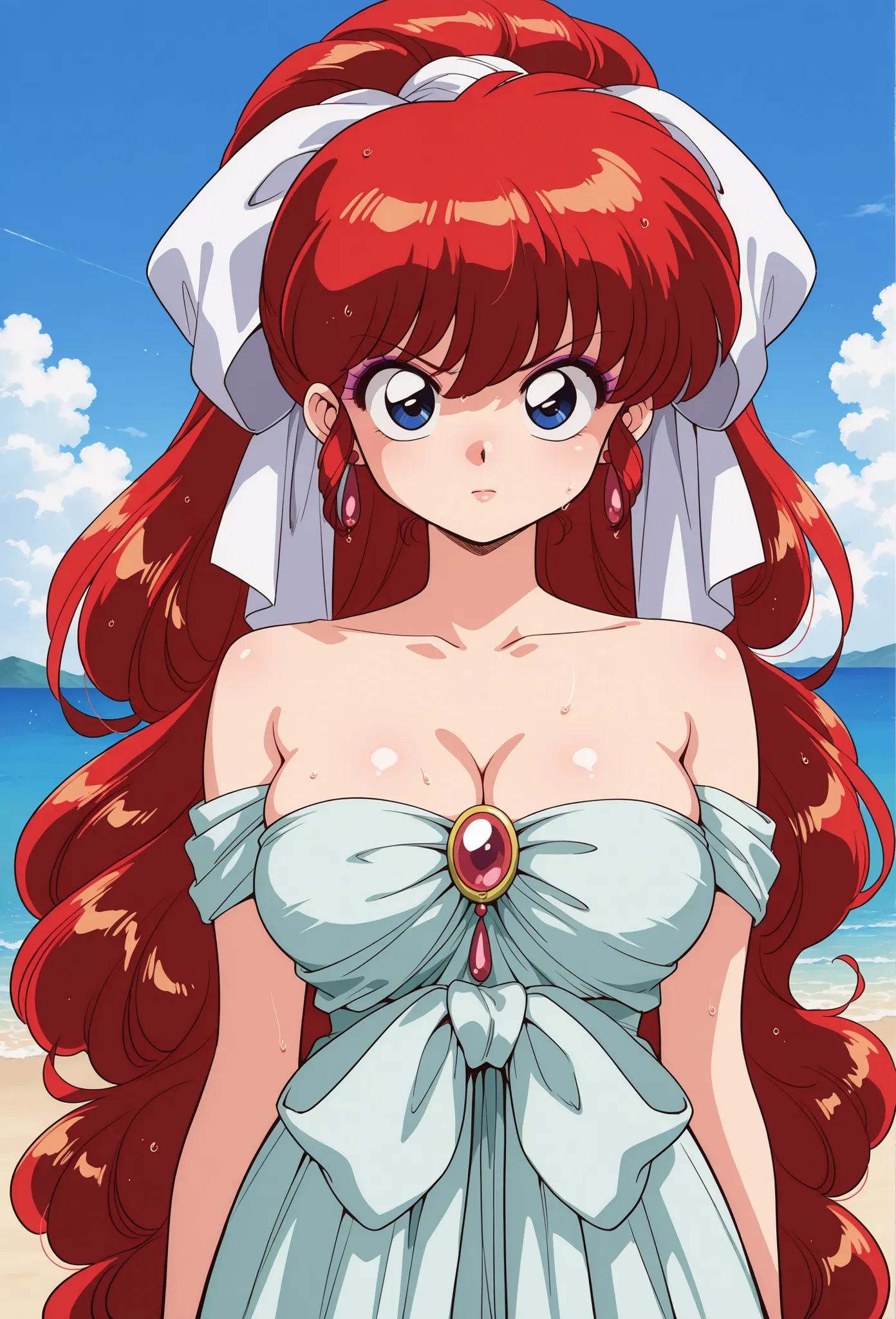 、score_9, score_8_up, score_7_up, score_6_up, score_5_up, score_4_up,  digital illustration ,   solo, upper body, anime style 、masterpiece, 最high quality, high quality, high definition, Airy Dress, very aesthetic, high definition, Super Detail, 完璧な詳細, Offi...