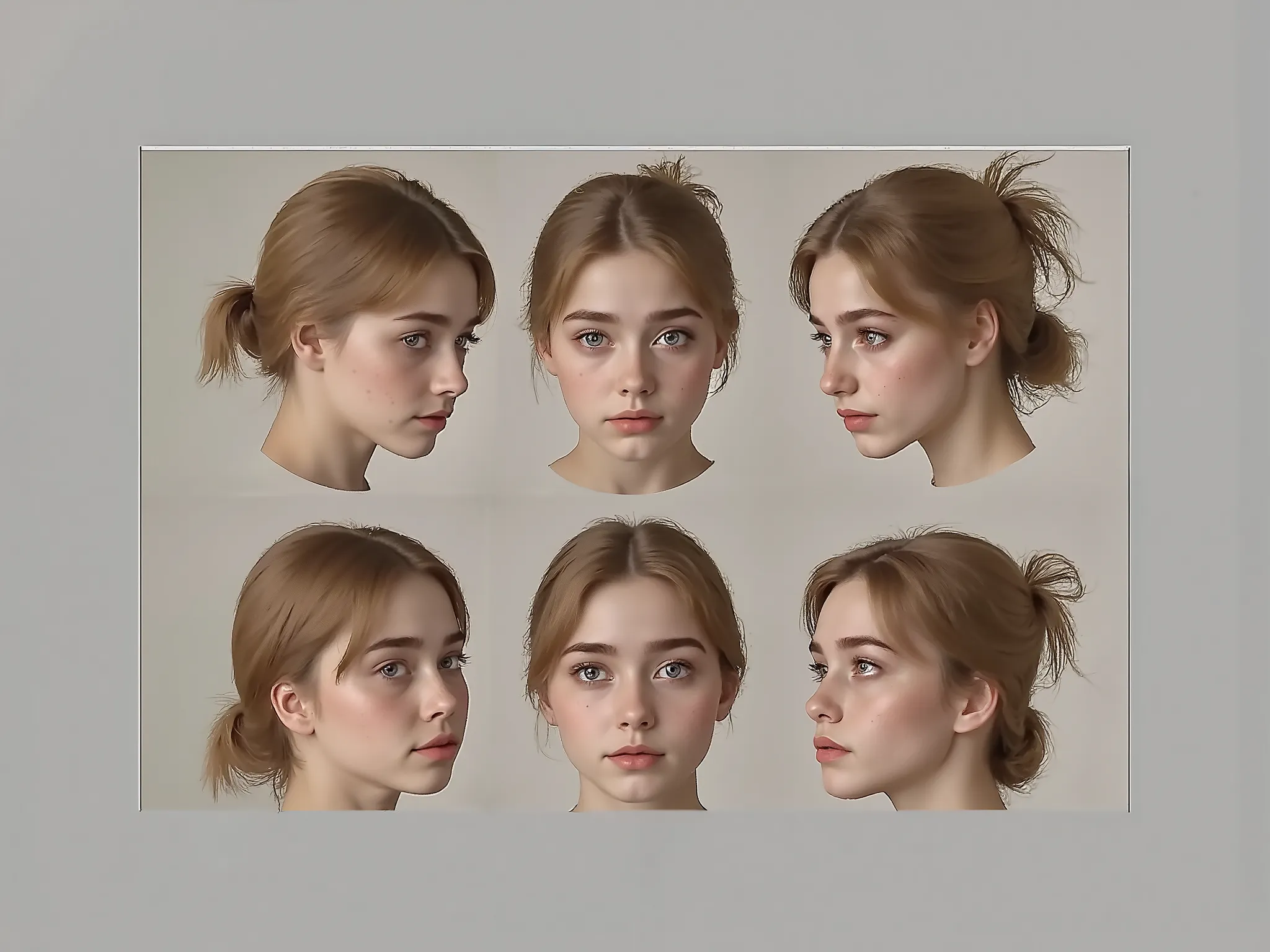 ((character profile)) Beautiful blonde girl, with small freckles on the face , light blue eyes, 8K, high sharpness, high quality, (fondo blanco)