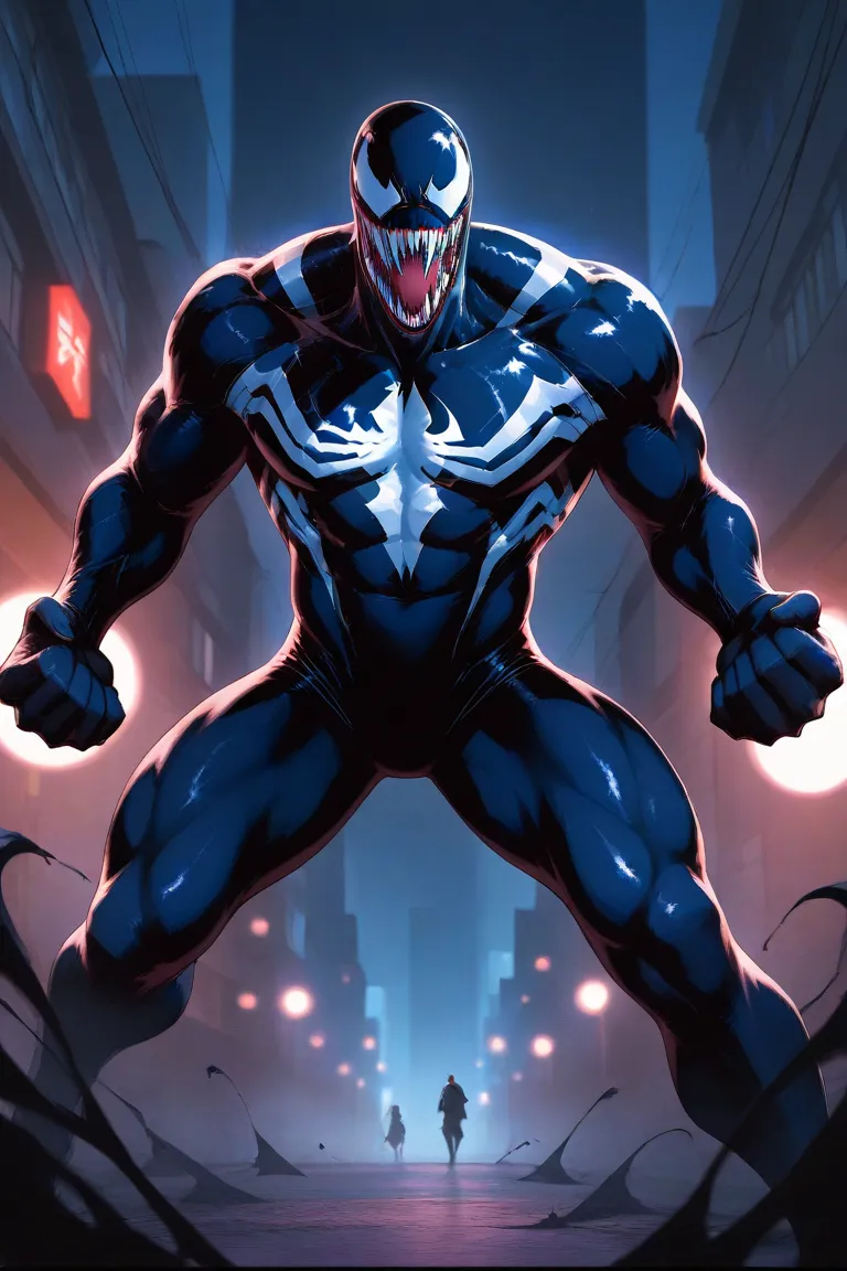 MARVEL Comics、Villain、VENOM、NYC Streetscape、Use your whole body to appeal to the villain、