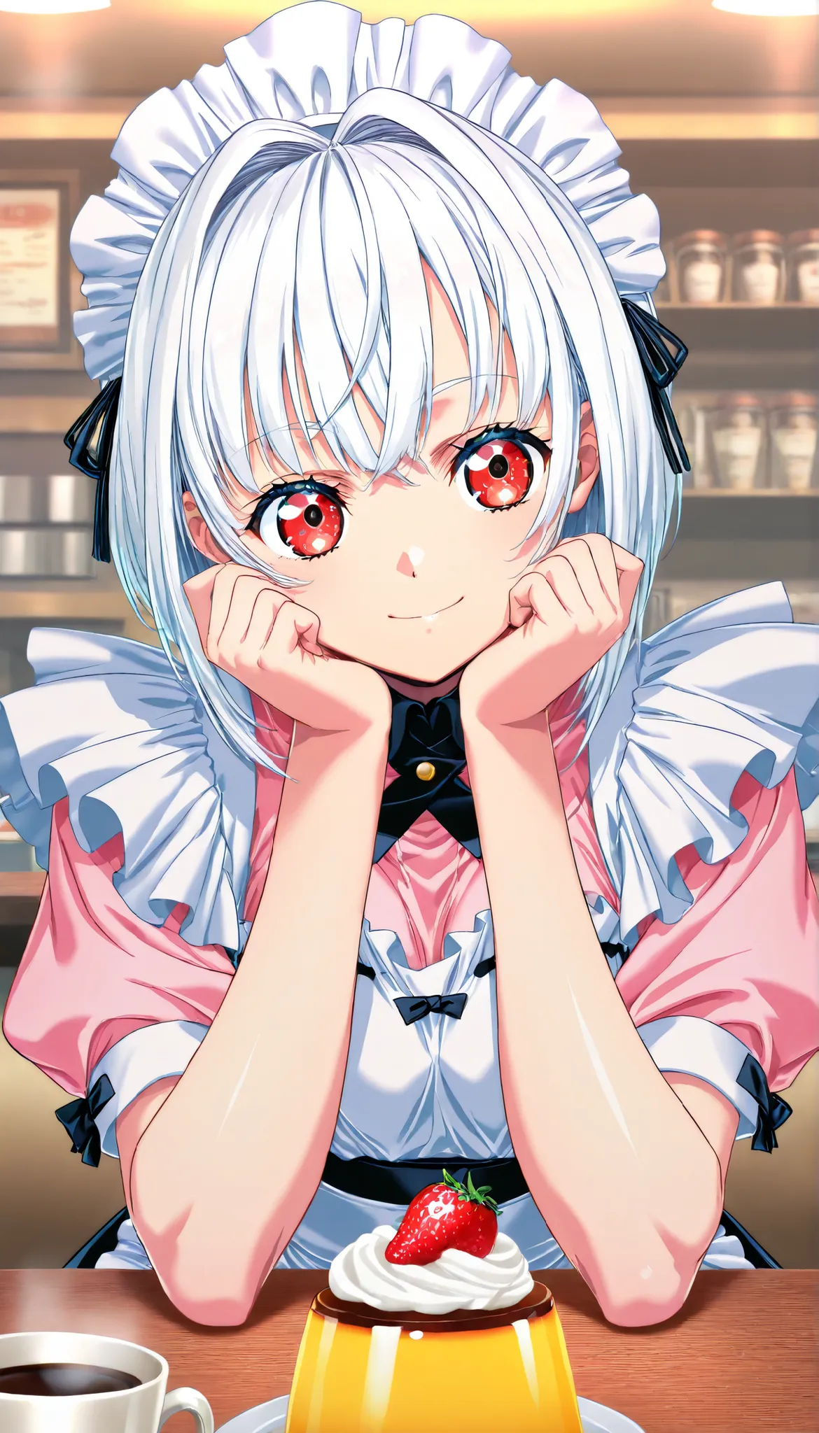 masterpiece, Highest Quality, newest, high definition, 1 girl, Yokota Mamoru style,Line of Motion,very straight nose, slim,Narrow Face,perfect nose,stare at the viewers,charming smile、(face up:1.core_9, score_8, score_7, score_6, source: anime , mango pudd...