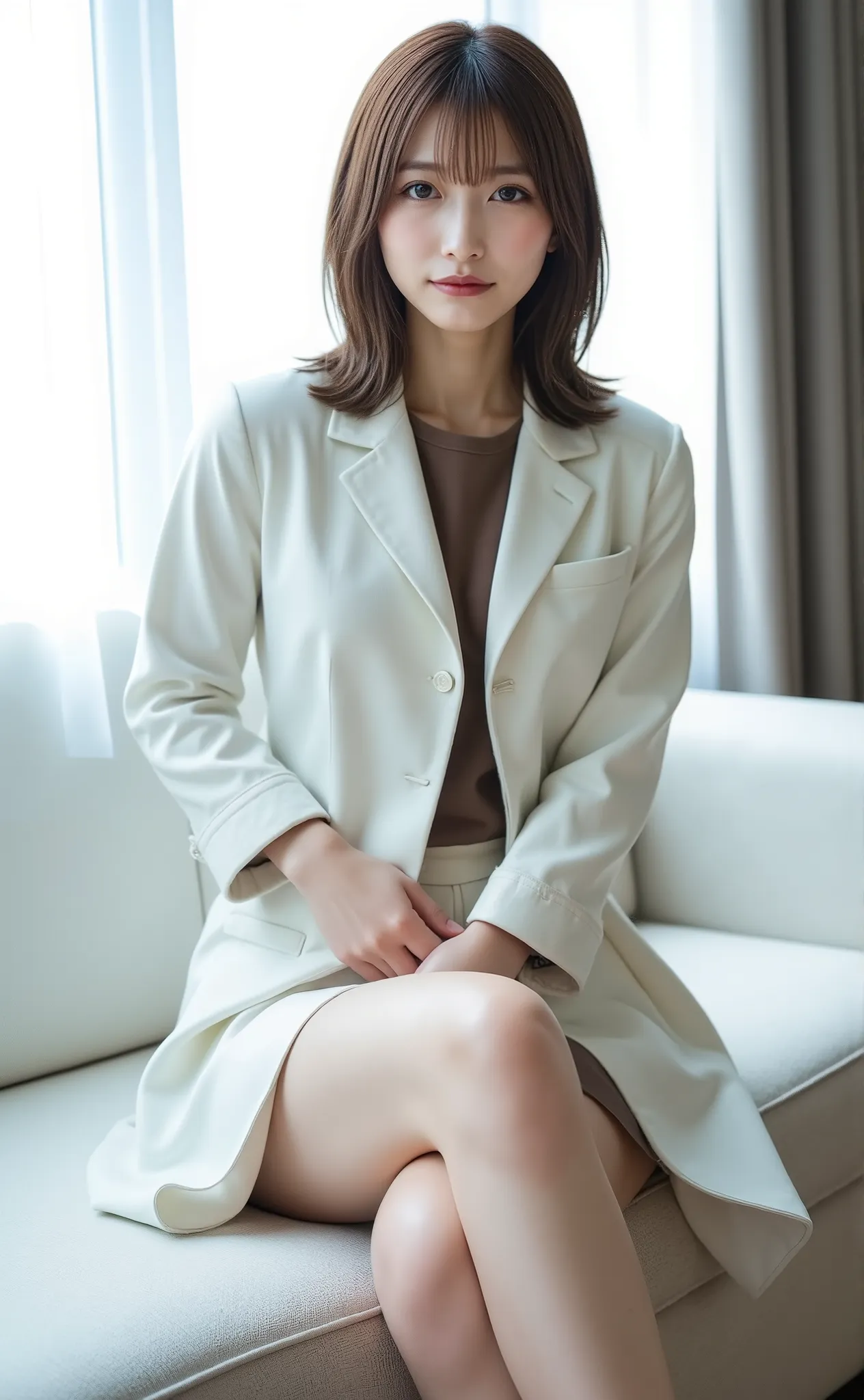 (Highest Quality、8k、Best Picture Quality、超A high resolution:1.5, (Photorealistic:1.4),masterpiece:1.2,(top-quality:1.4)、Raw photo)、woman working in an office、OL、(highlight your body line:1.1)、Portrait of a beautiful classy woman、THE MOST ELEGANT AND COZY ...