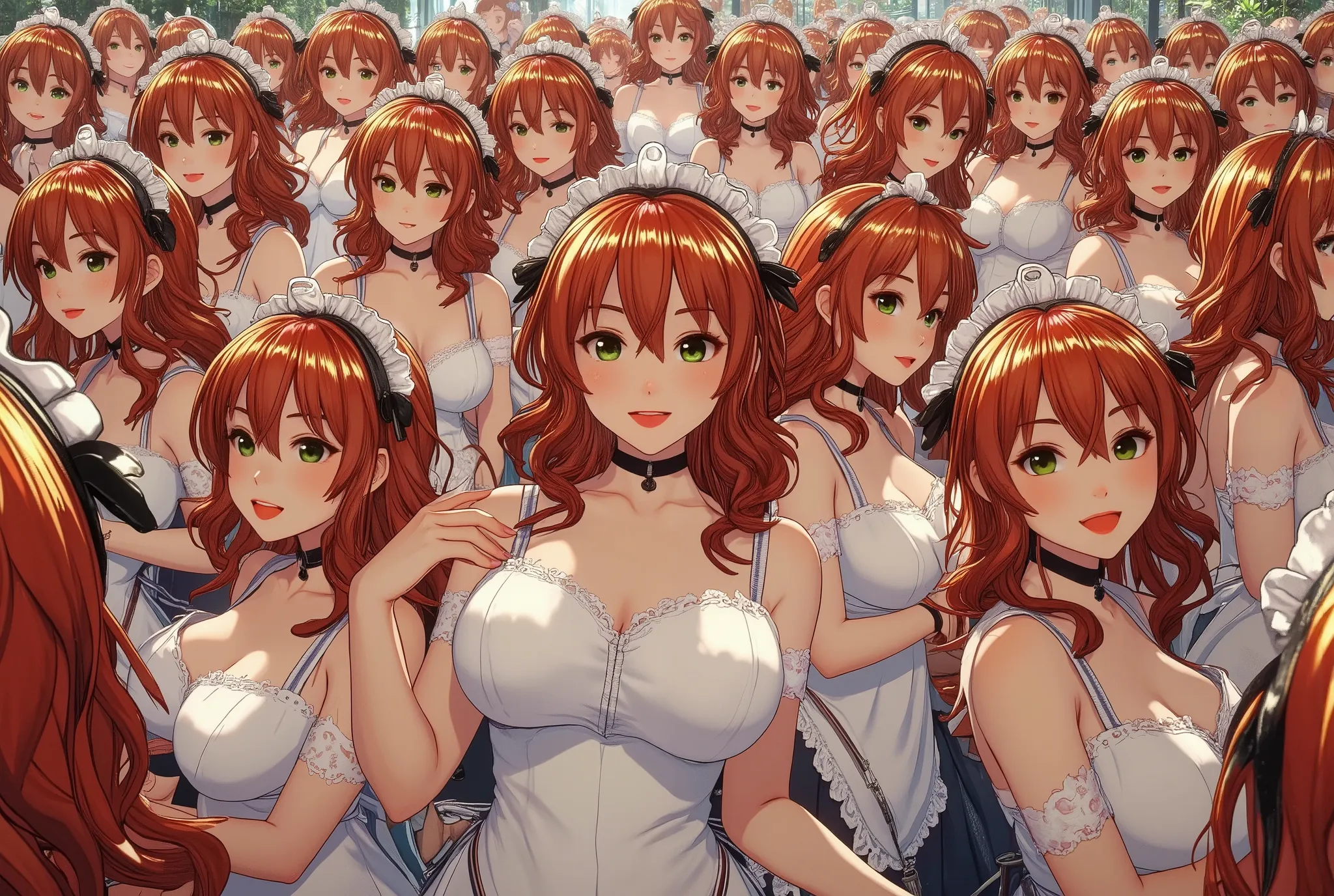 (((Myself=Japanese Beautiful Super Clones multiply girls))), (((((Myselfは幾多の大量増殖を繰り返し超密集超密着の超大大大群衆となる, Myself onlyのSuper Clones multiply girls同士で熱愛や溺愛してラブ抱擁した描写, Myself OnlyのSuper Clones multiply girlsはMyself OnlyのSuper Clones multiply girlsの体や胸を淫らに触り合いキスす...