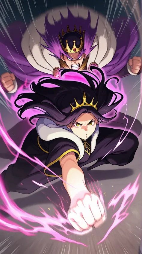 邁進する女王と王