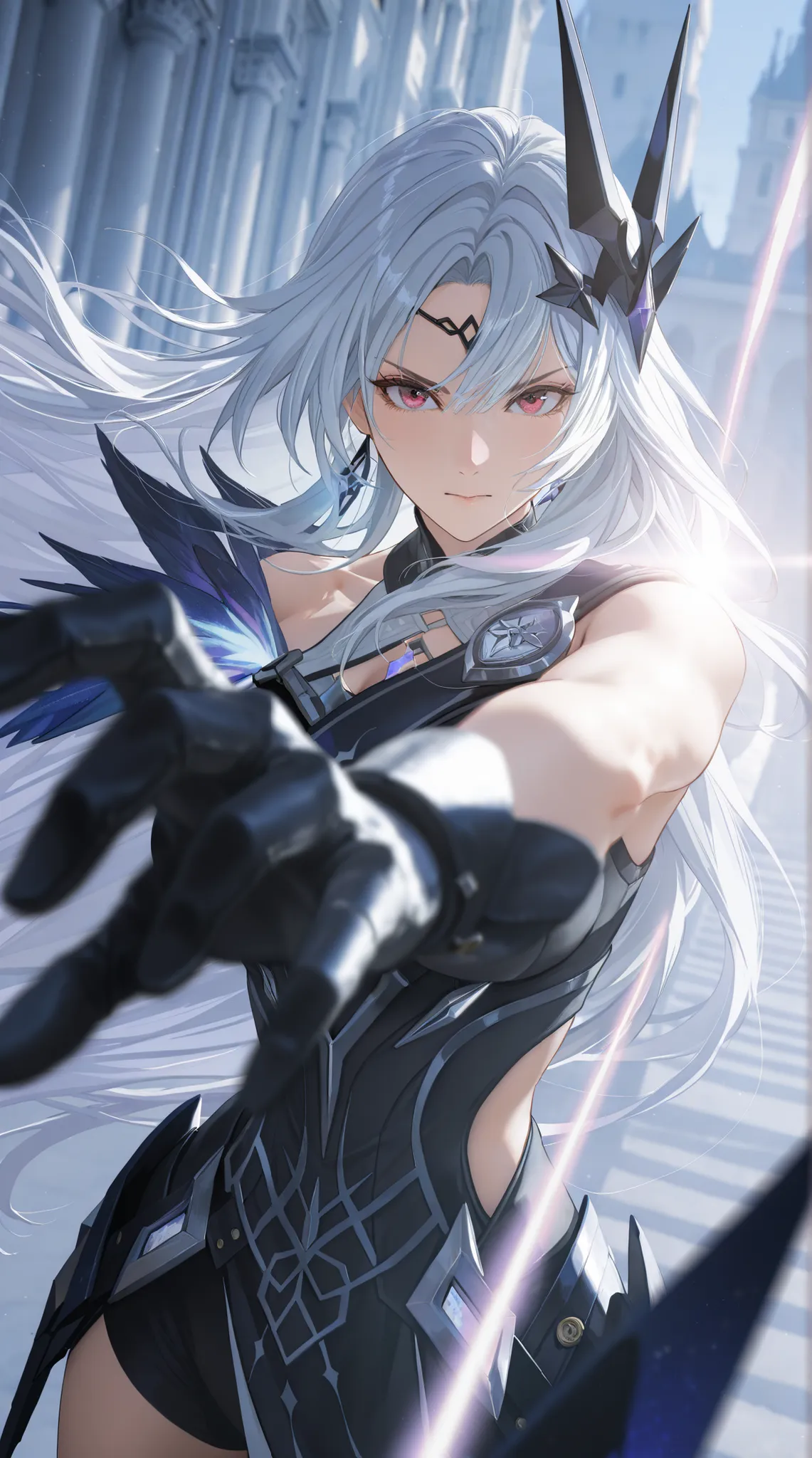 style of [Punishing Gray Raven|Inoitoh|(748cmstyle:0.48)], god rays, vivid colours, light stream, dramatic lighting, cinematic shot, mature, young adult, masterpiece, best quality, amazing quality, very aesthetic, high resolution, ultra-detailed, absurdres...