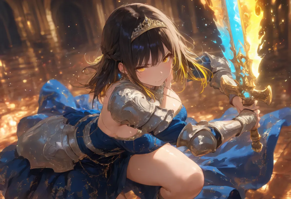 ((solo)), amazing masterpiece, top quality, high fashion, absurdres extremely, close up, HDR, intricate details, very cute face, vivid colors, commentary, curvy beauty body, Perfect body line, flawless smooth skin, very beauty female, braid, glowing streak...