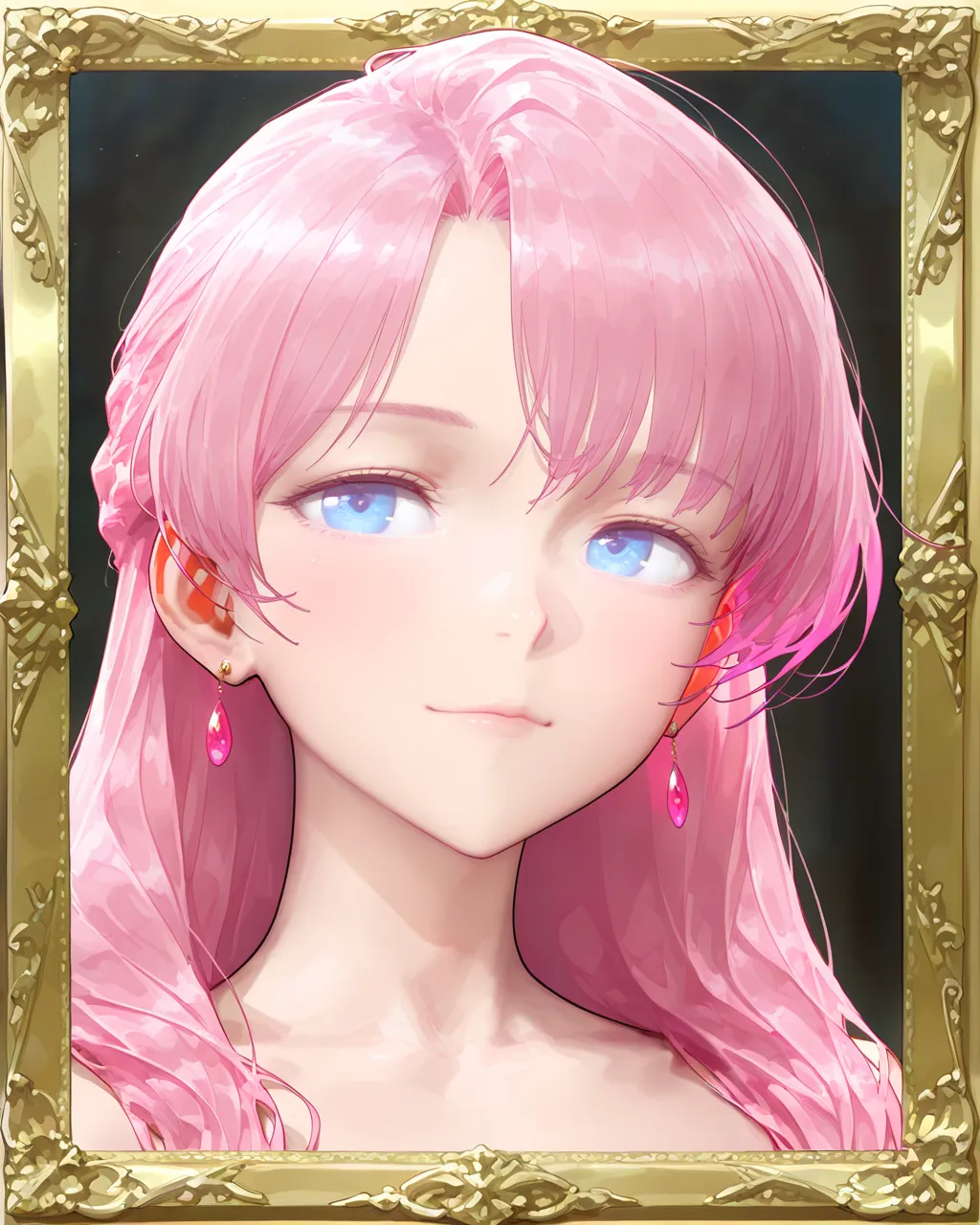 Beautiful King、Princess with Pink Hair,Antique Royal Family,Delicate Portraits,high quality,8K,magical atmosphere,fantastic,realistic,fantasy,oil paint,Rich Details,Gorgeous Colors,real,Three-dimensional