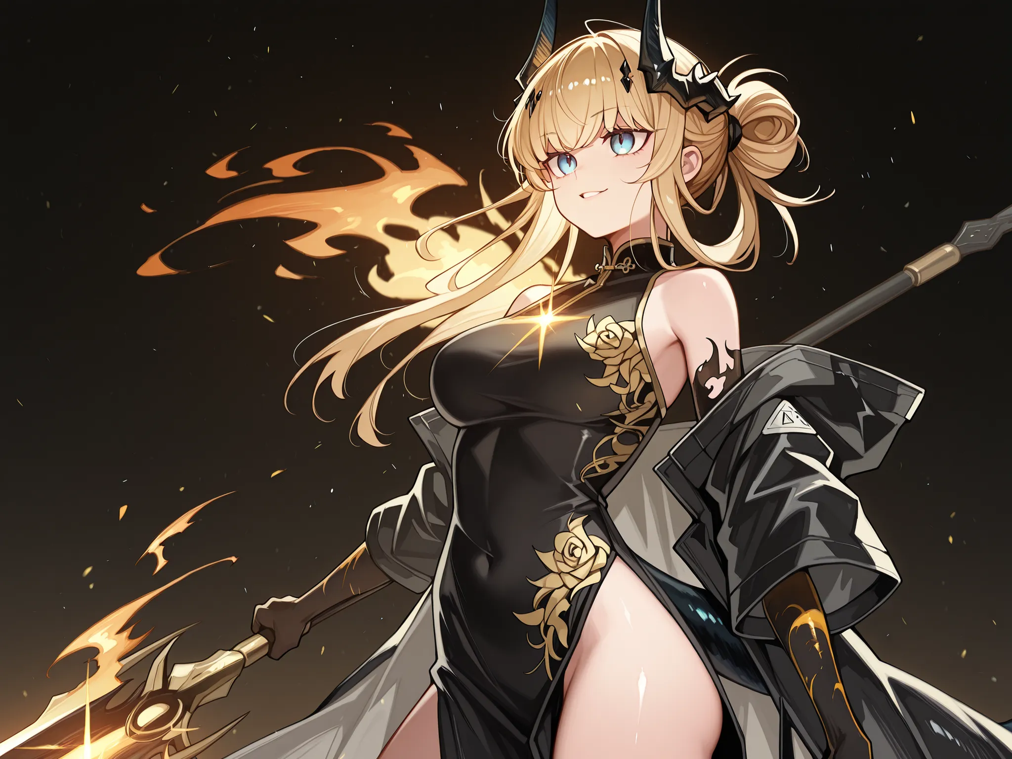 Solo, 1 girl, small and short body, small character, short character, short character, character 1.50 meters tall, small and short body, young character, character;
Golden hair, the character's hairstyle must be the same as Reed, the Flame Shadow from "A...