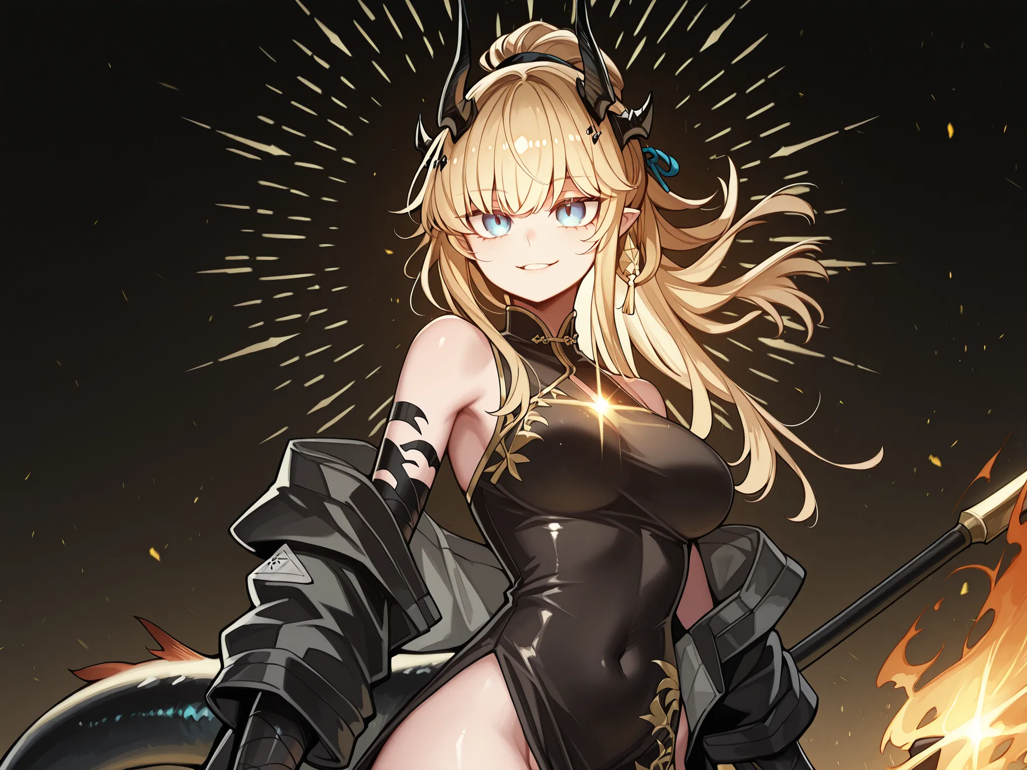 Solo, 1 girl, small and short body, small character, short character, short character, character 1.50 meters tall, small and short body, young character, character;
Golden hair, the character's hairstyle must be the same as Reed, the Flame Shadow from "A...