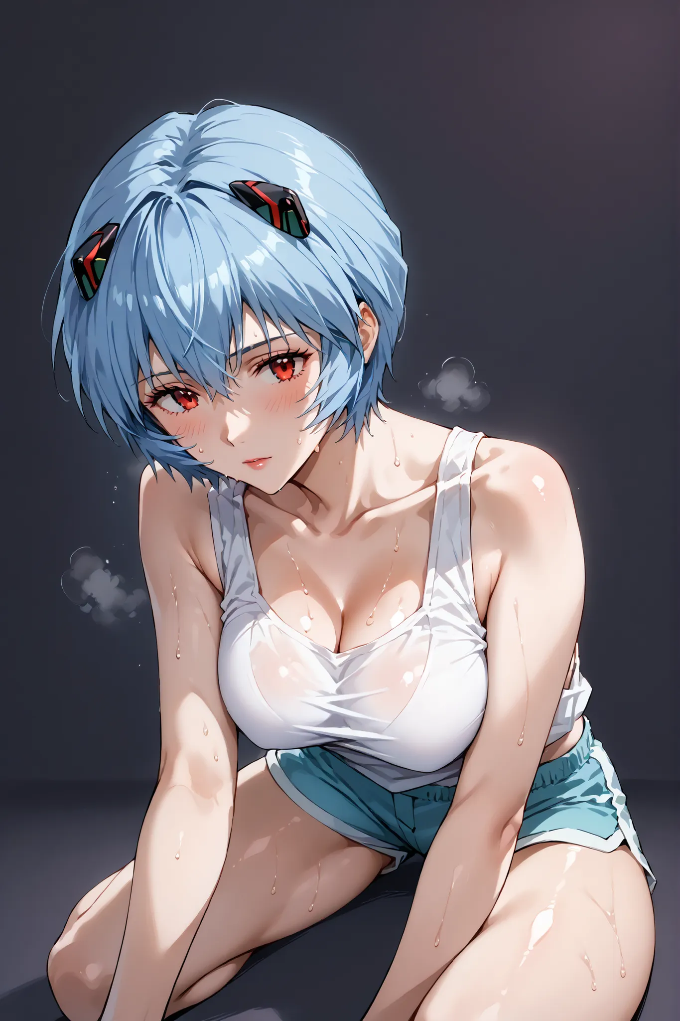 score_9, score_8_up, score_7_up, source_anime, 4K,perfect fingers,(perfect hands, perfect anatomy),prefect lighting, very aesthetic, intricate details,highly detailed background, masterpiece, high quality, best quality, high resolution,  
reiayanami,  rei ...