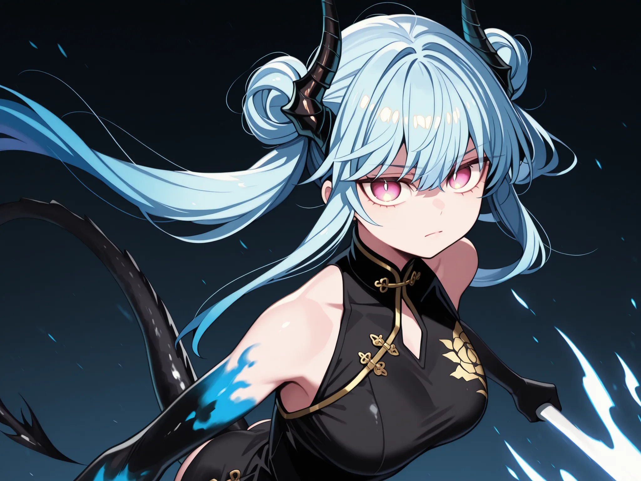 Solo, 1 girl, small and short body, small character, short character, short character, character 1.50 meters tall, small and short body, young character,  character;

cyan blue hair, the character's hairstyle must be the same as Lily from "Lilith's Cord" (...