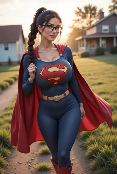 HER HANDS ON HER BREAST SQUEEZING THEM FIRMLY AS SHE MOAN OUT IN PLEASURE. (CRYSTAL CLEAR SHAPR IMAGE) An ultra-detailed , cosplay, 8K photo-realistic full-body portrait of a confident, CUTE nerdy young gal LIFTING UP HER BREASTS WITH HER BARE HANDS above ...