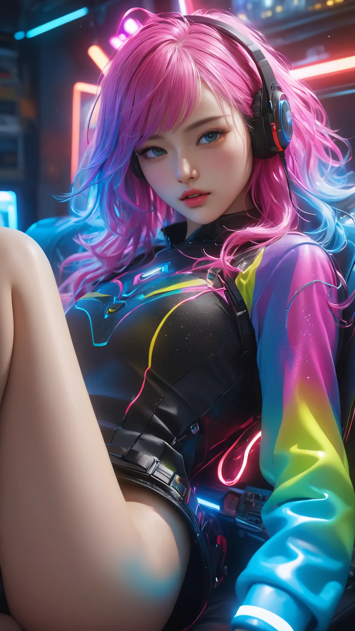 masterpiece、high quality、high definition、high definition、portrait、femboy、lie on your back、femboy、(live-action face)、Knee、detailsな描写、absurd detail, best light, sharp, sharp image, ultimate,details, extremely details、particle effect , beautiful effects, br...